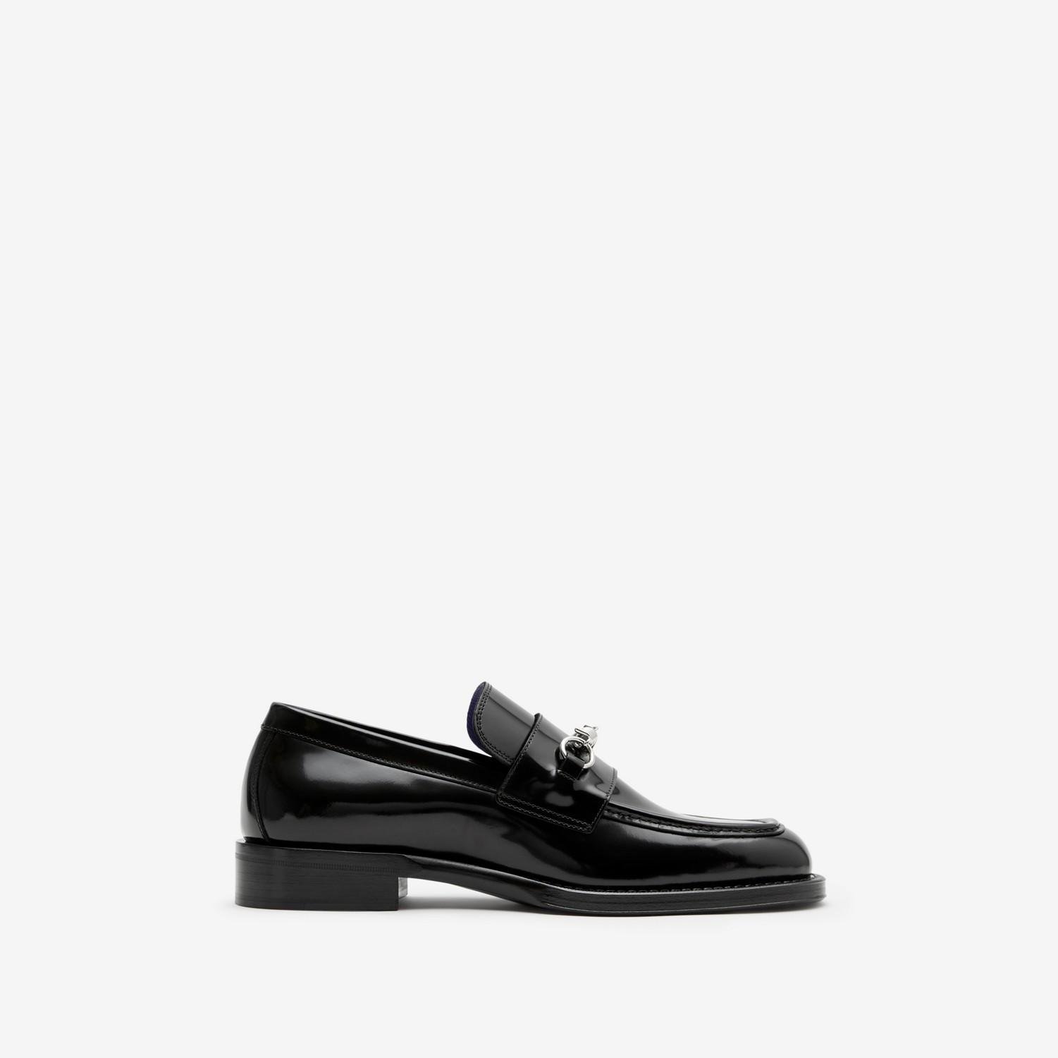 Leather Barbed Loafers by BURBERRY