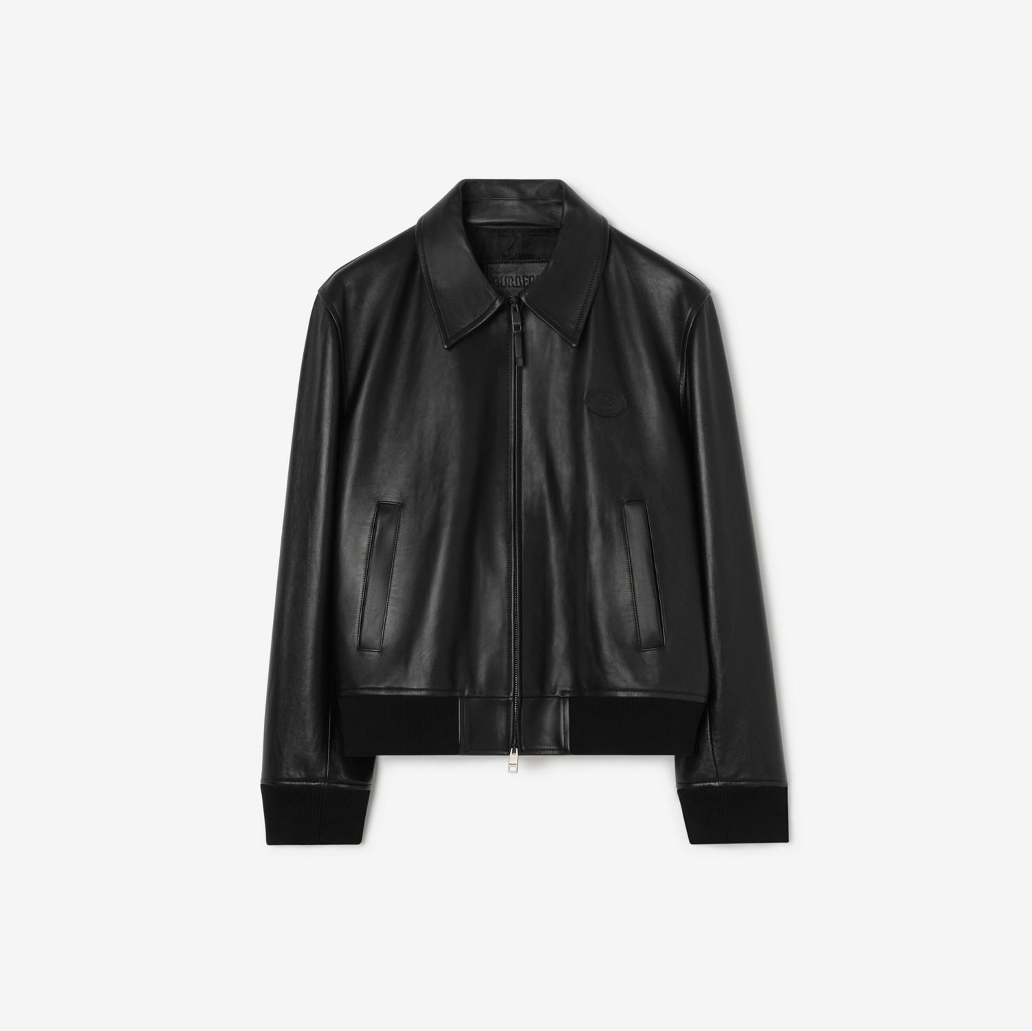 Leather Bloomsbury Harrington Jacket by BURBERRY