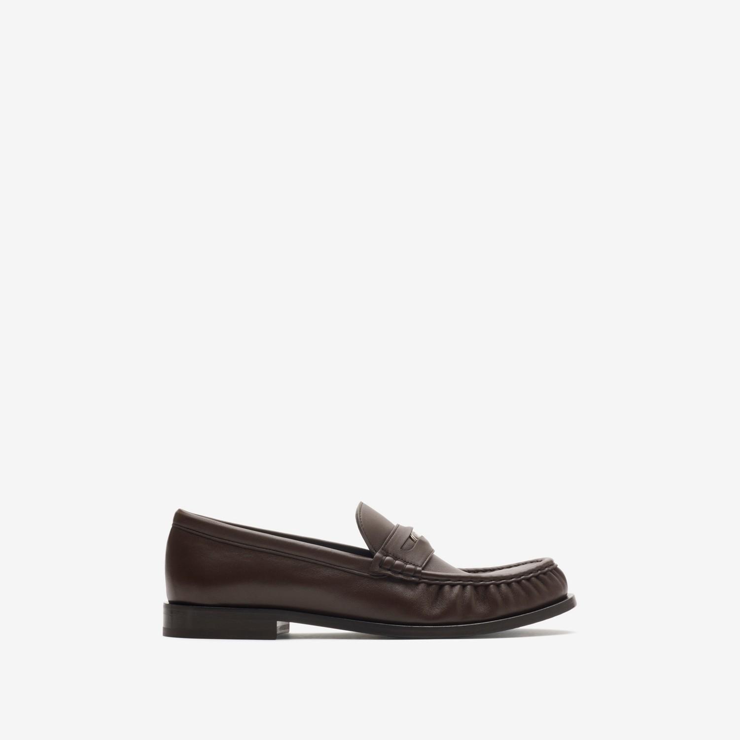 Leather Cadet Loafers by BURBERRY