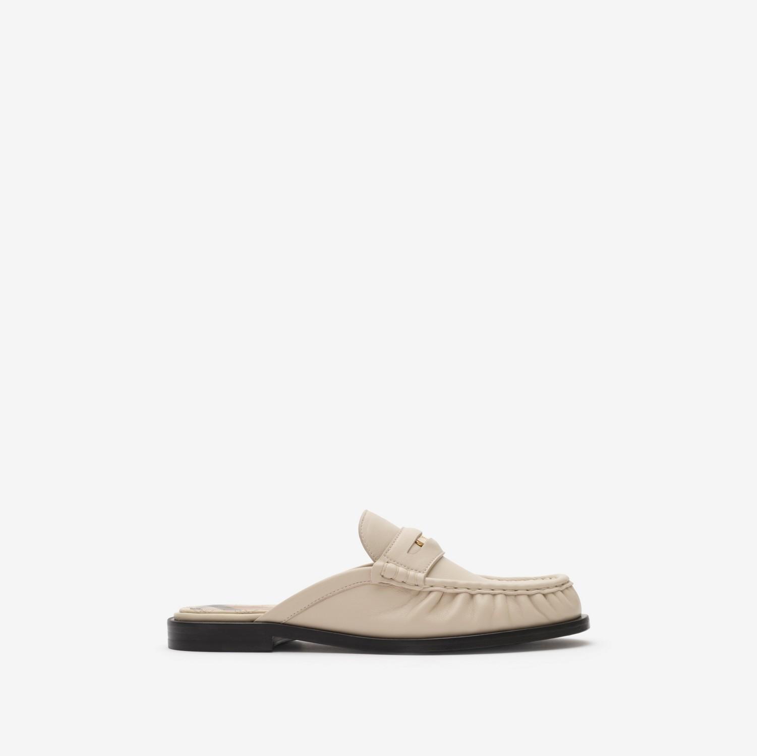 Leather Cadet Mules by BURBERRY