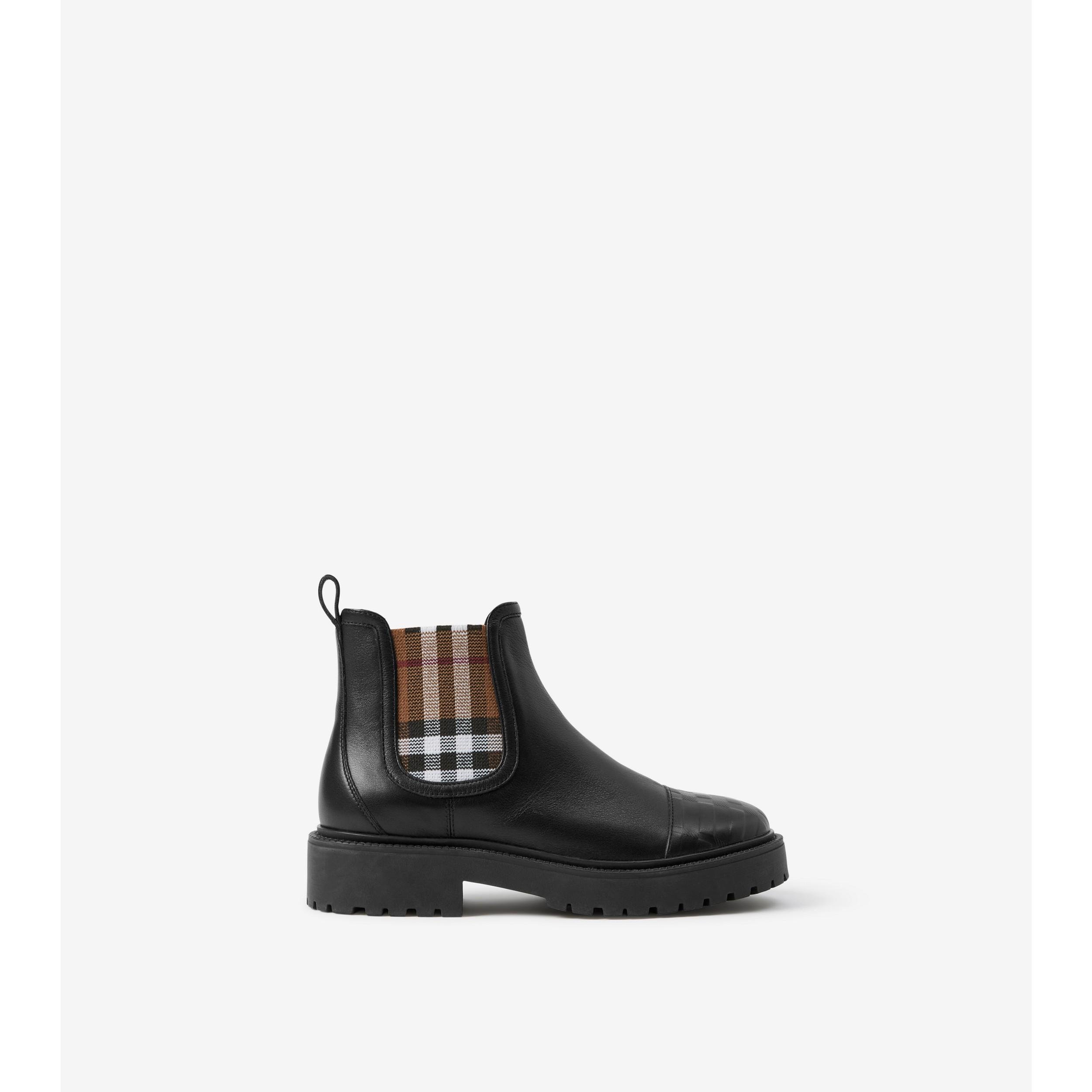 Leather Chelsea Boots by BURBERRY