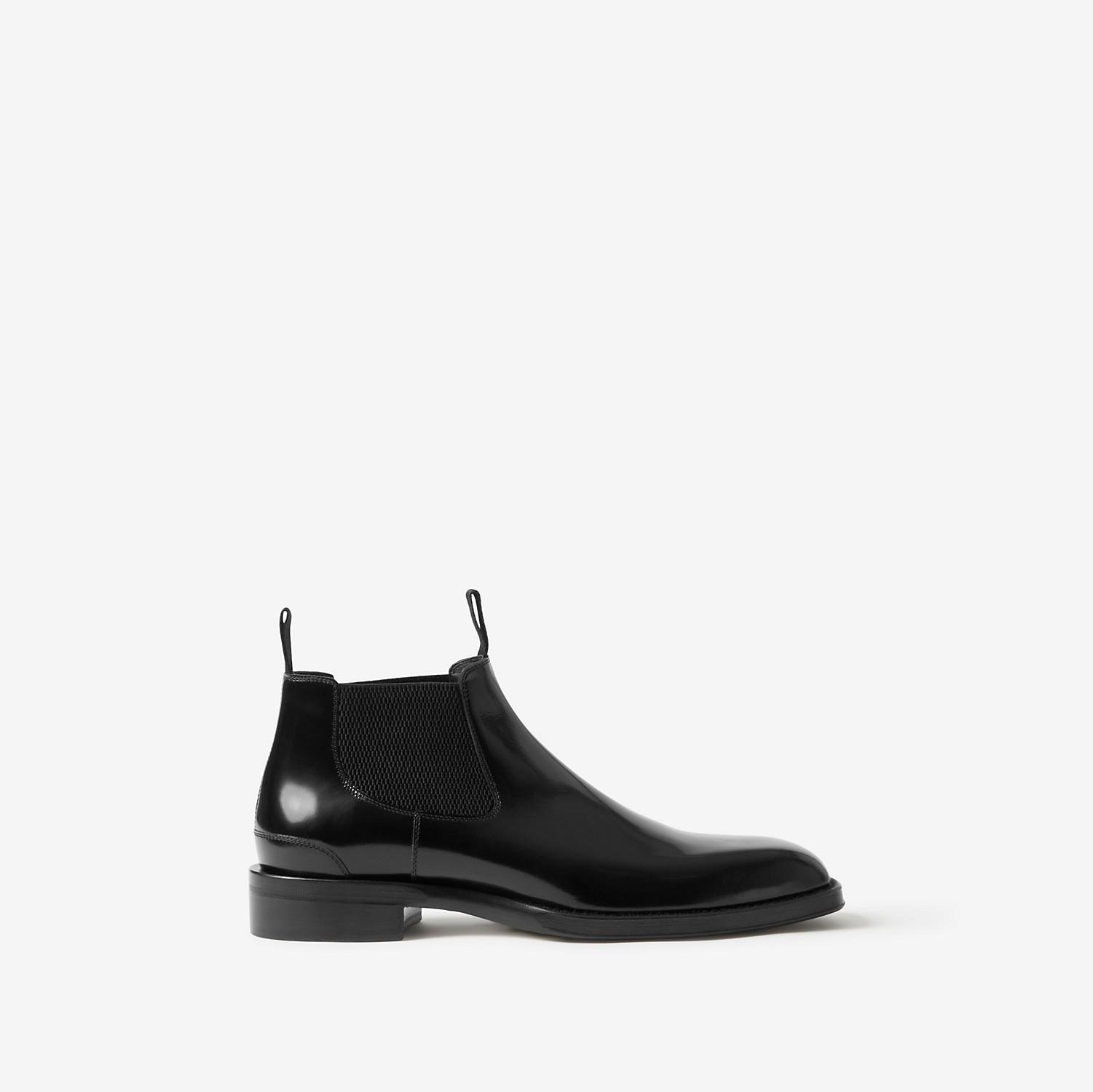 Leather Chelsea Boots by BURBERRY