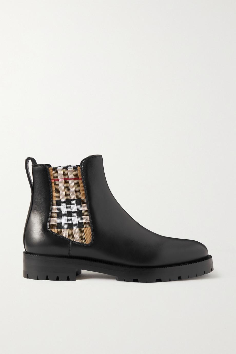Leather Chelsea boots by BURBERRY