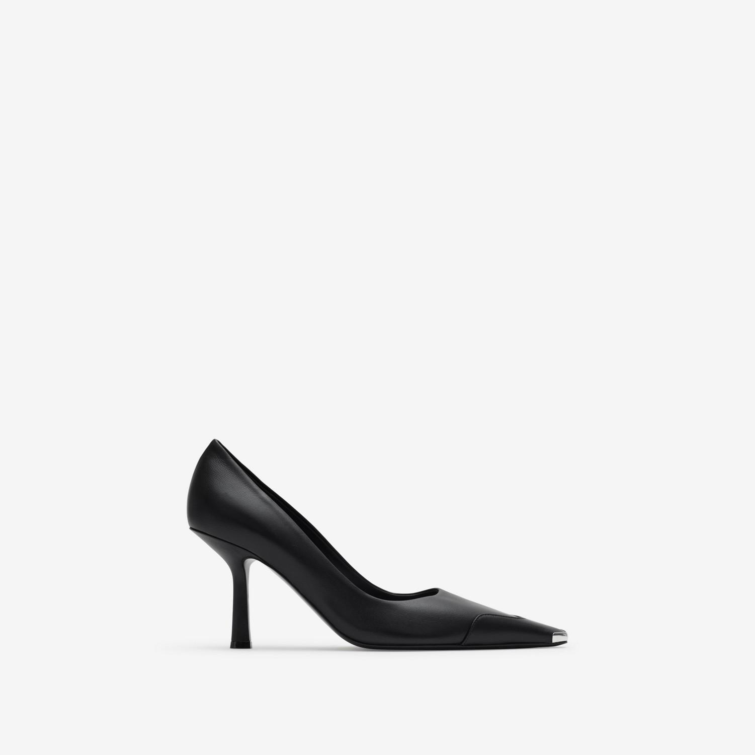 Leather Chisel Pumps by BURBERRY