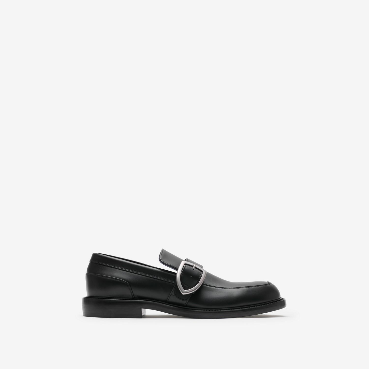 Leather Cobble Loafers by BURBERRY