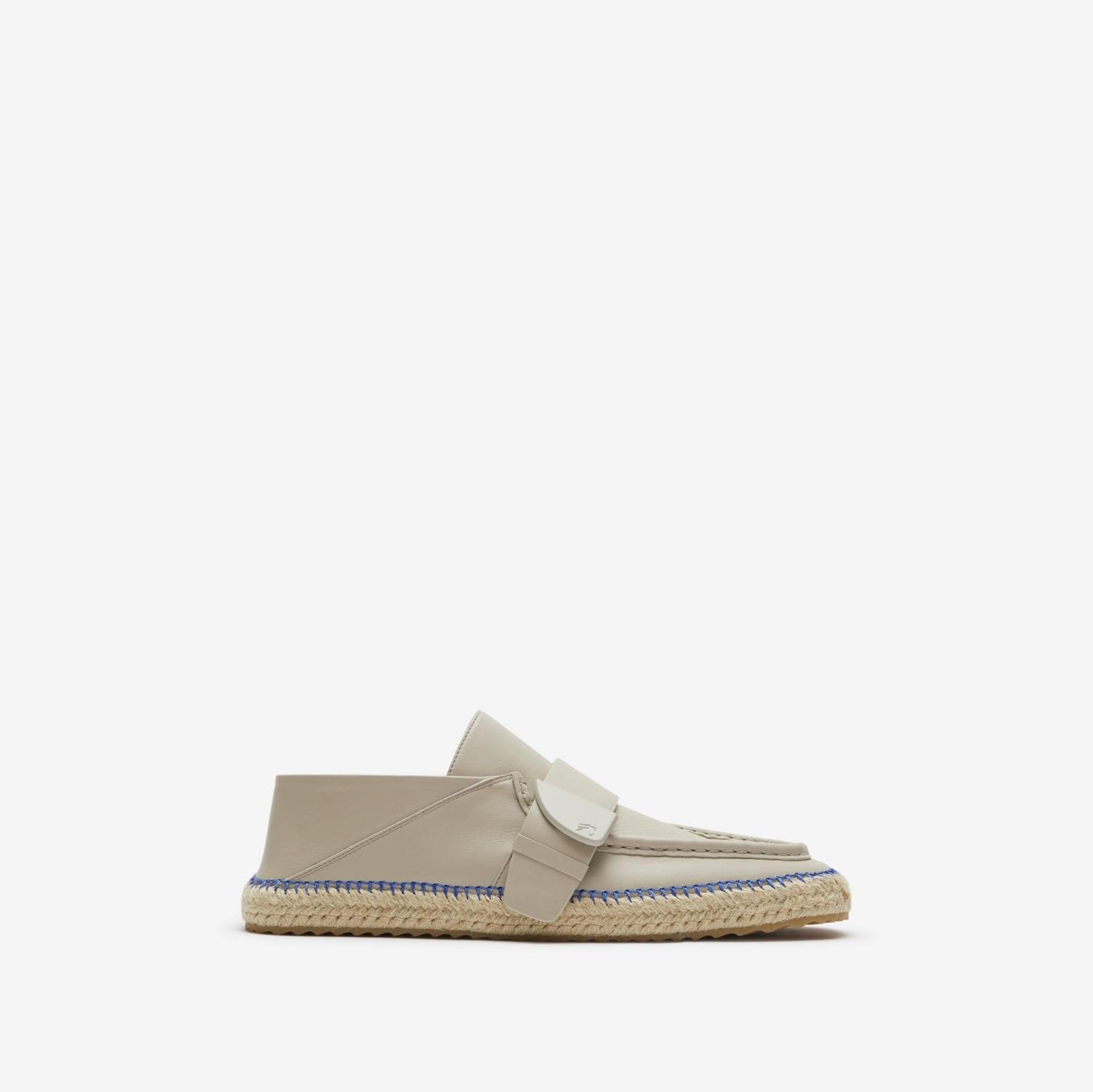 Leather Deck Espadrilles by BURBERRY
