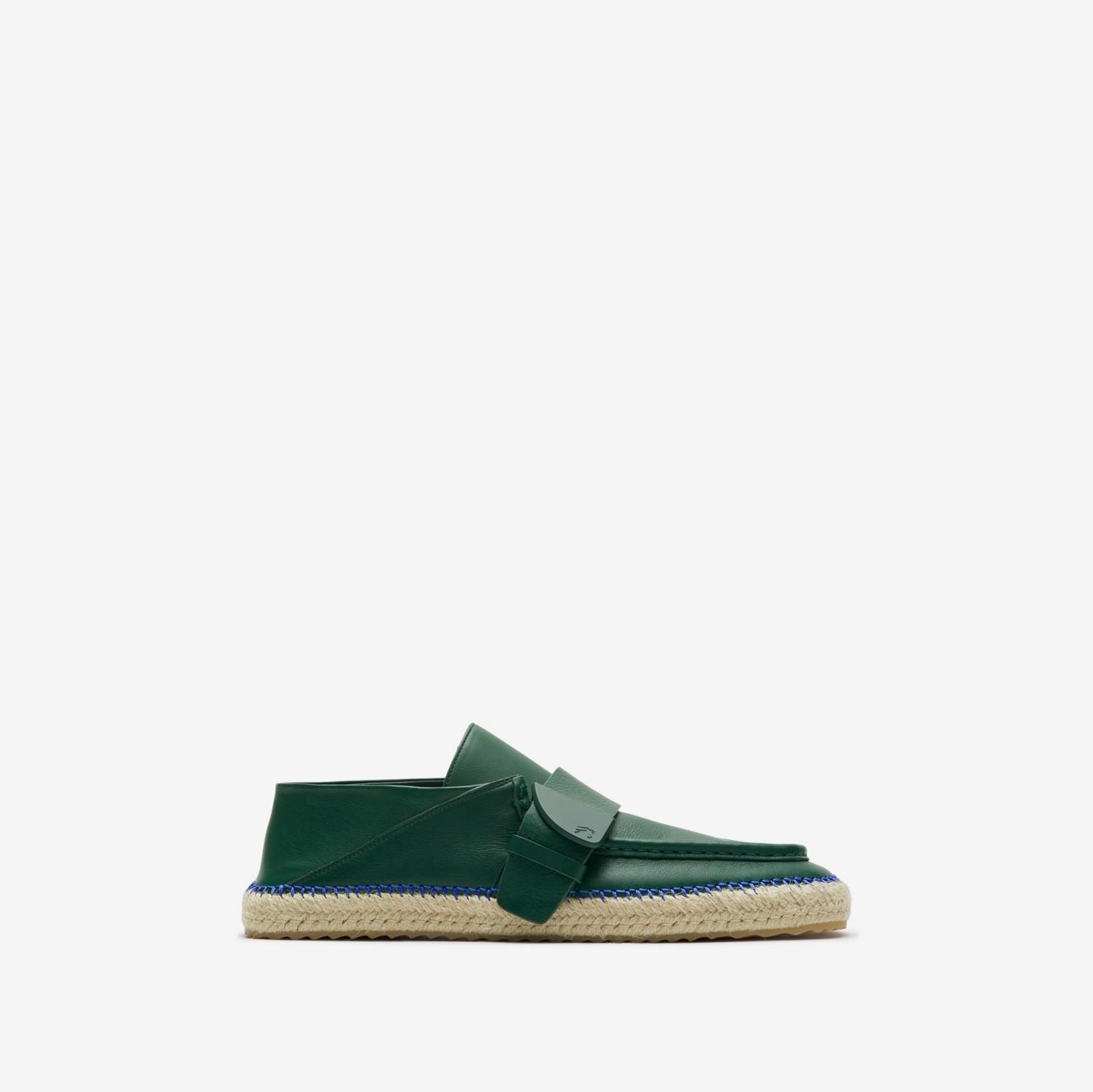 Leather Deck Espadrilles by BURBERRY