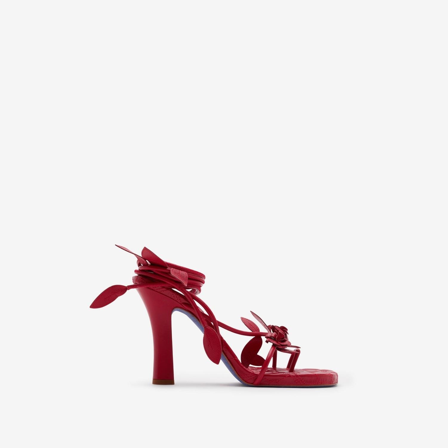 Leather Ivy Flora Heeled Sandals​ by BURBERRY