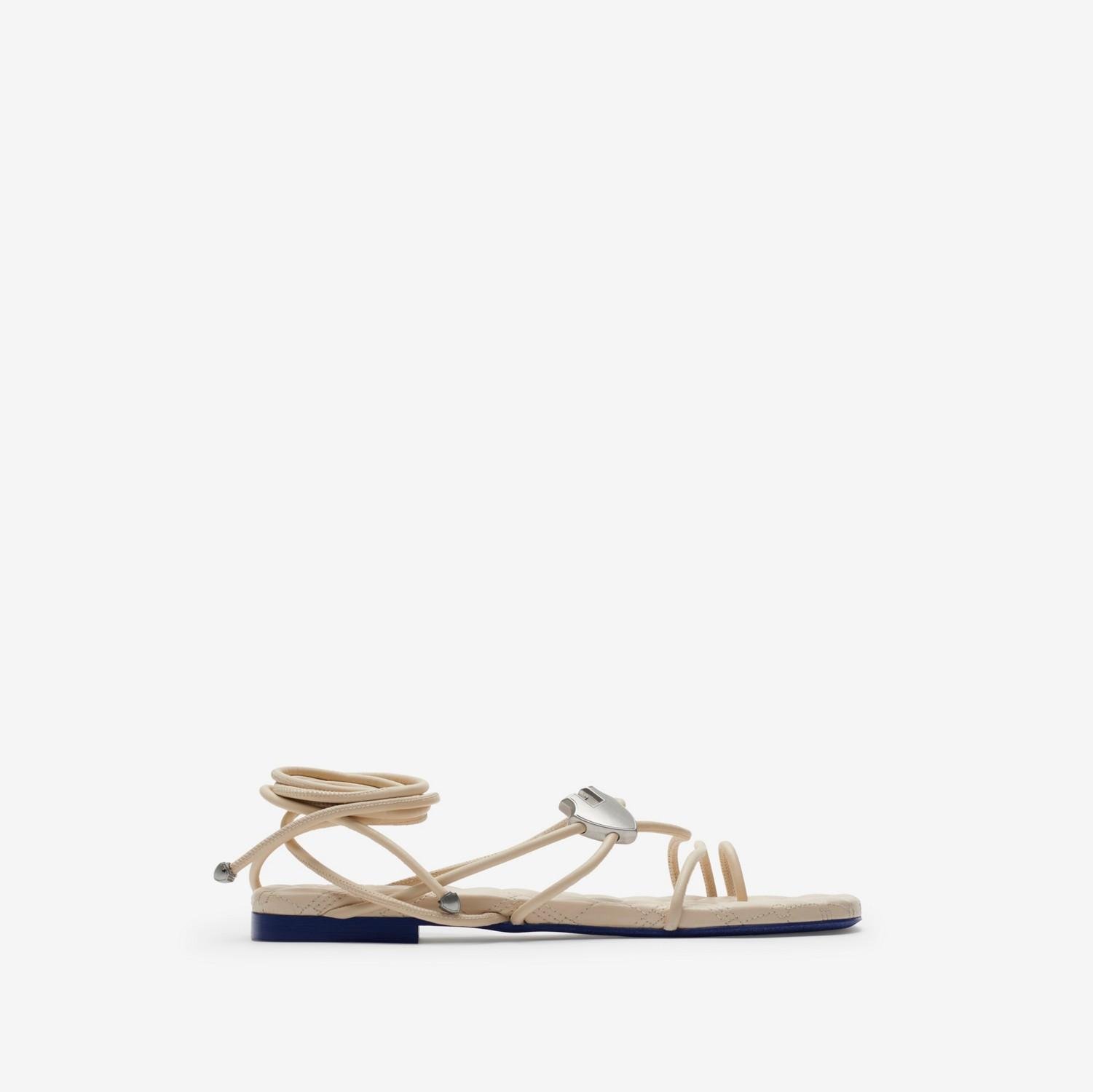 Leather Ivy Shield Sandals by BURBERRY