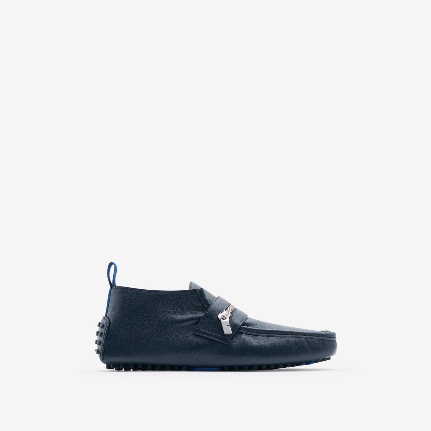 Leather Motor High Loafers by BURBERRY