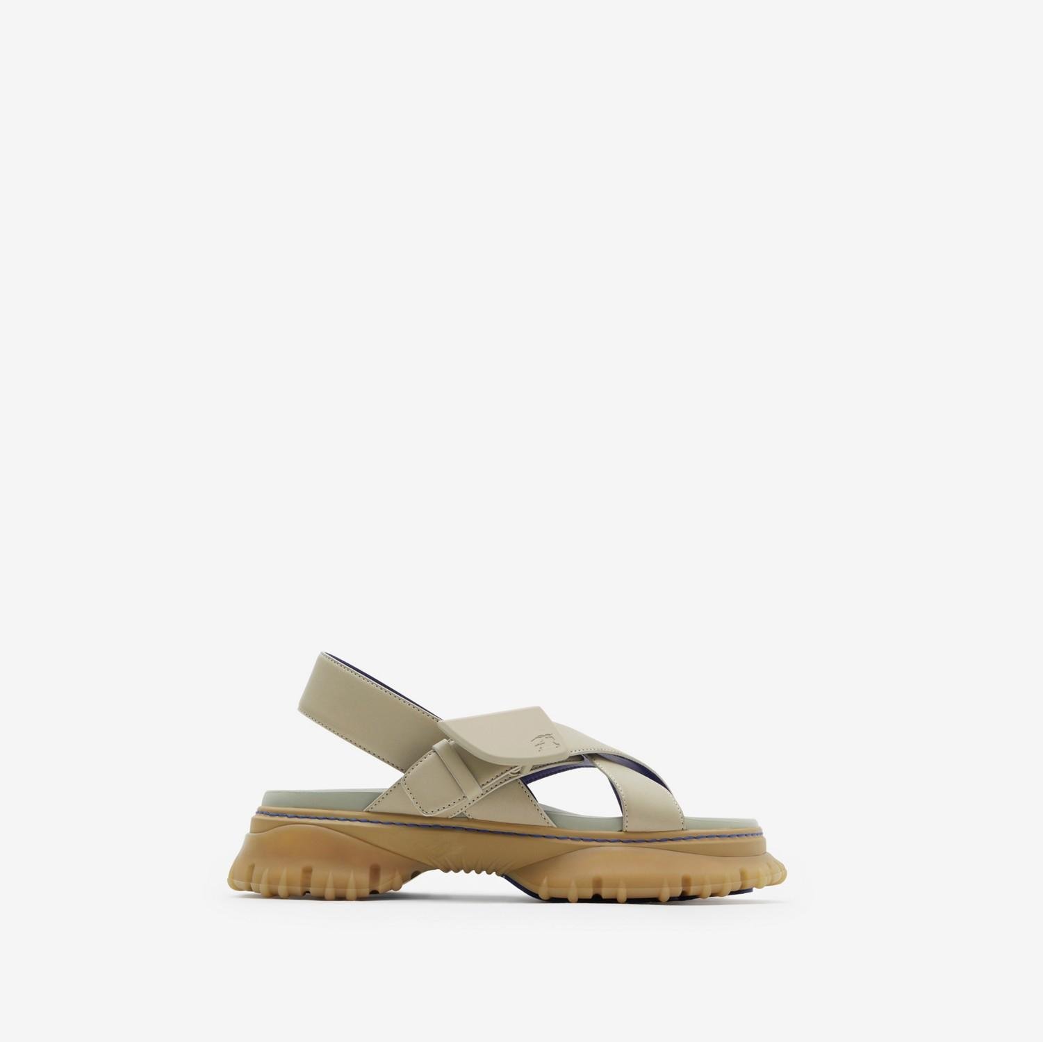 Leather Pebble Sandals by BURBERRY