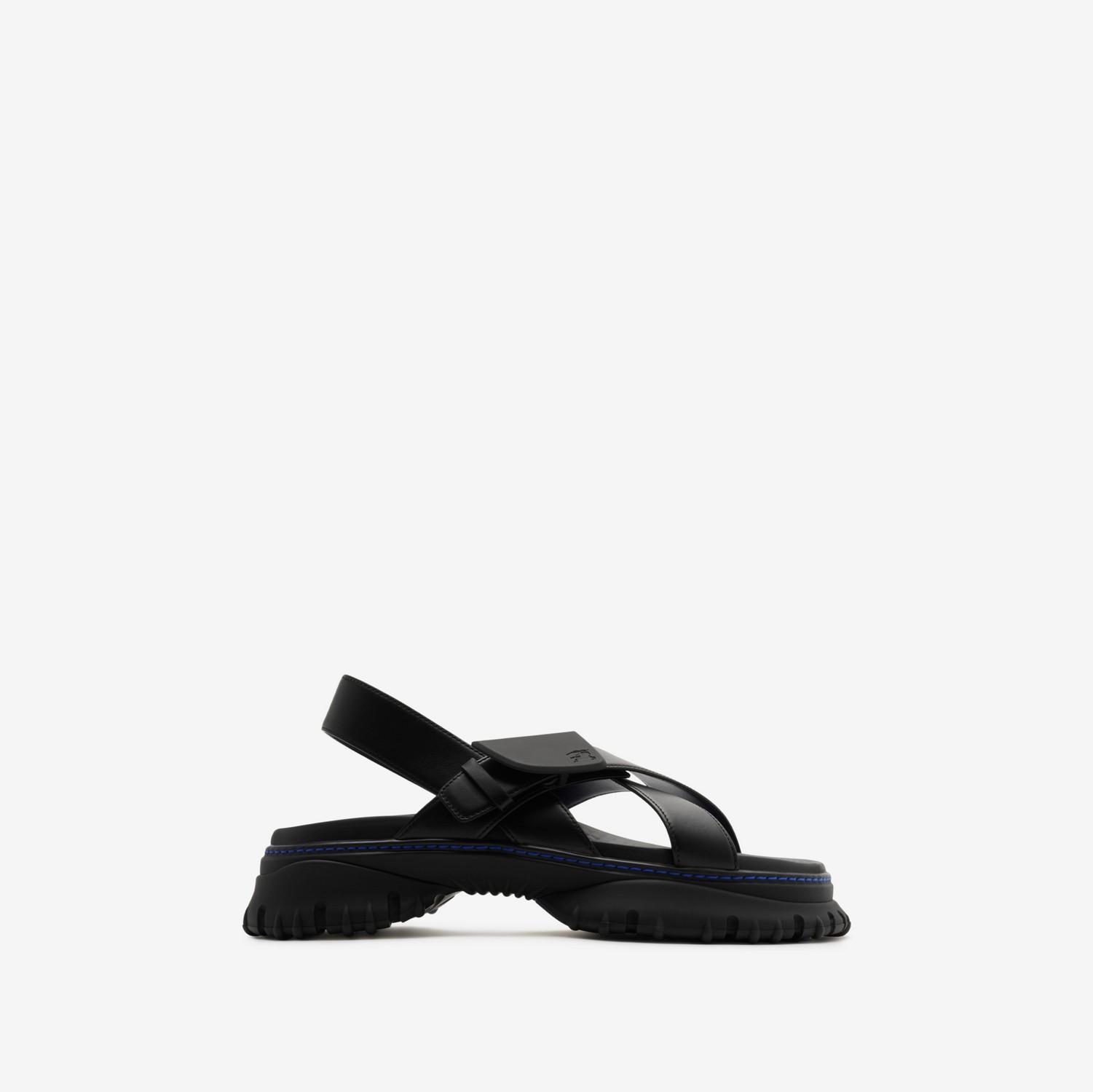 Leather Pebble Sandals by BURBERRY