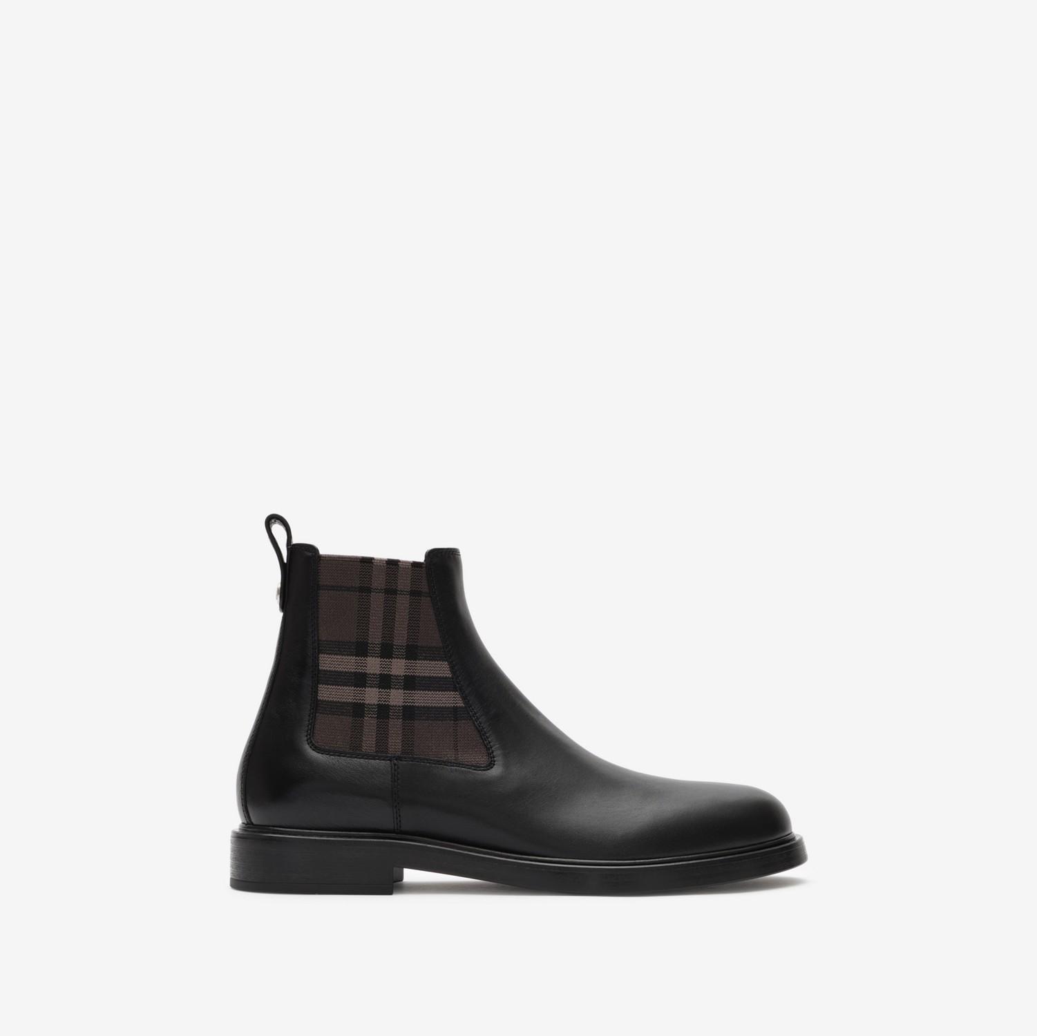 Leather Pembroke Boots by BURBERRY