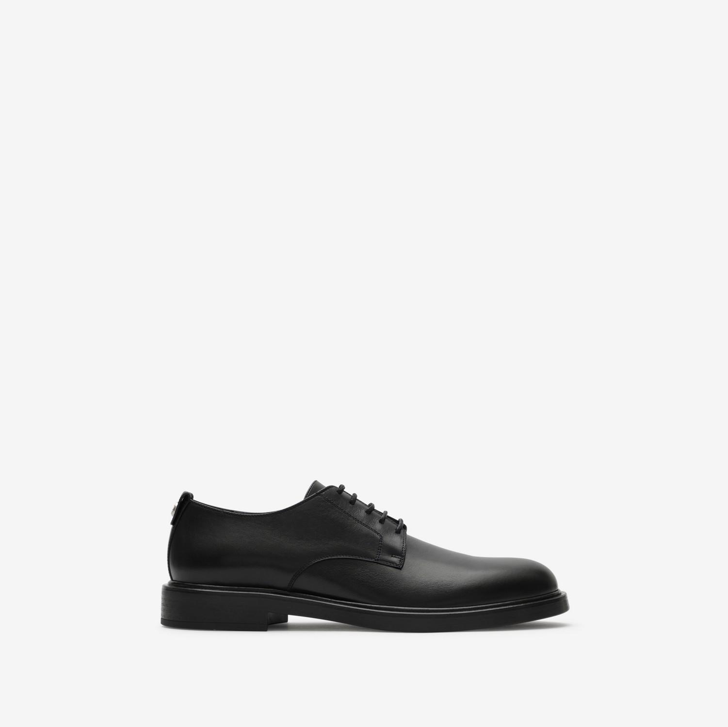 Leather Pembroke Derby Shoes by BURBERRY