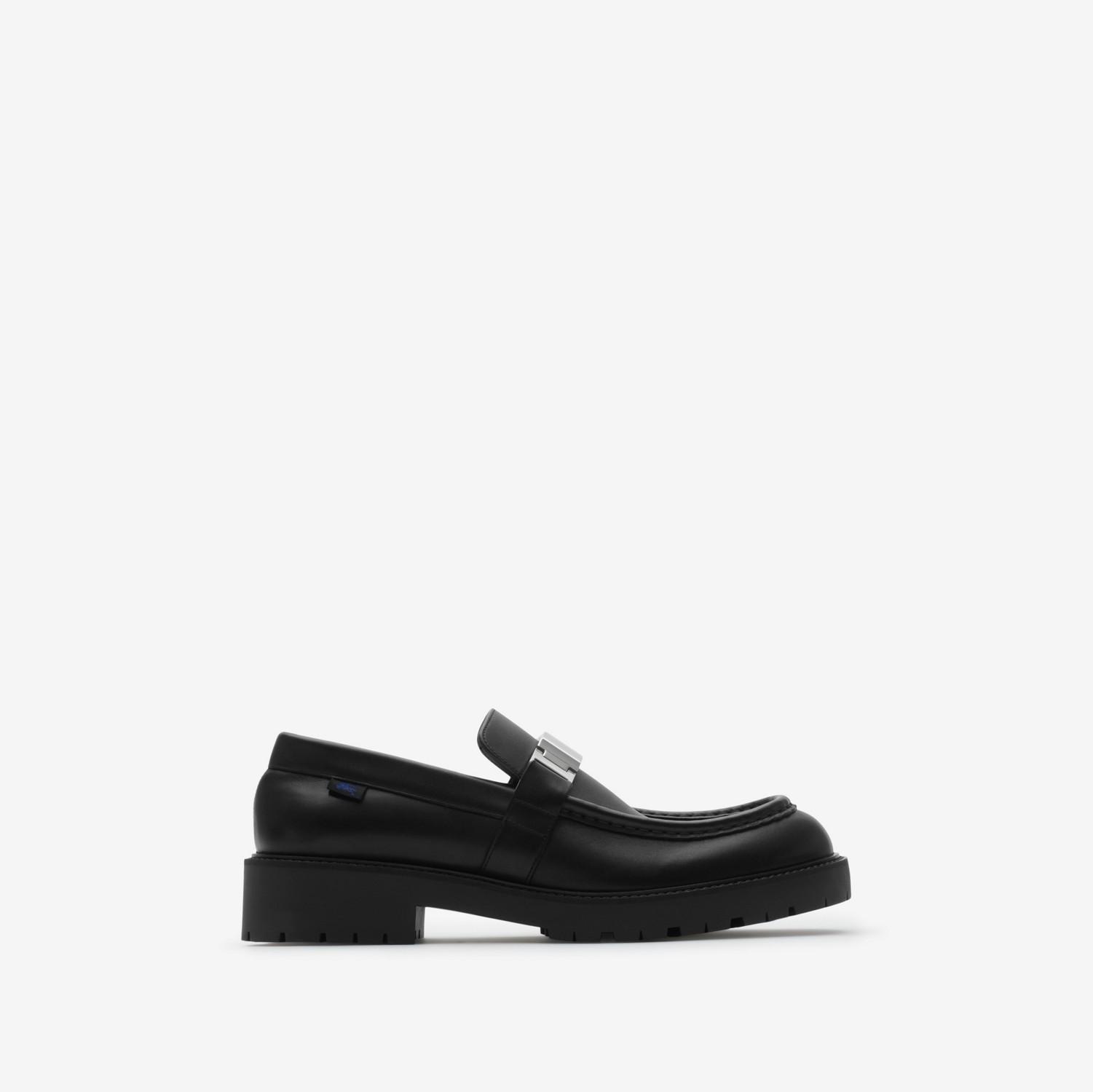 Leather Raft Loafers by BURBERRY