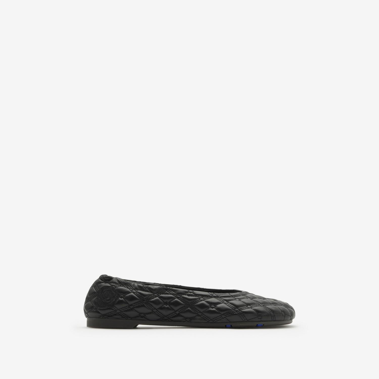 Leather Sadler Ballerinas by BURBERRY