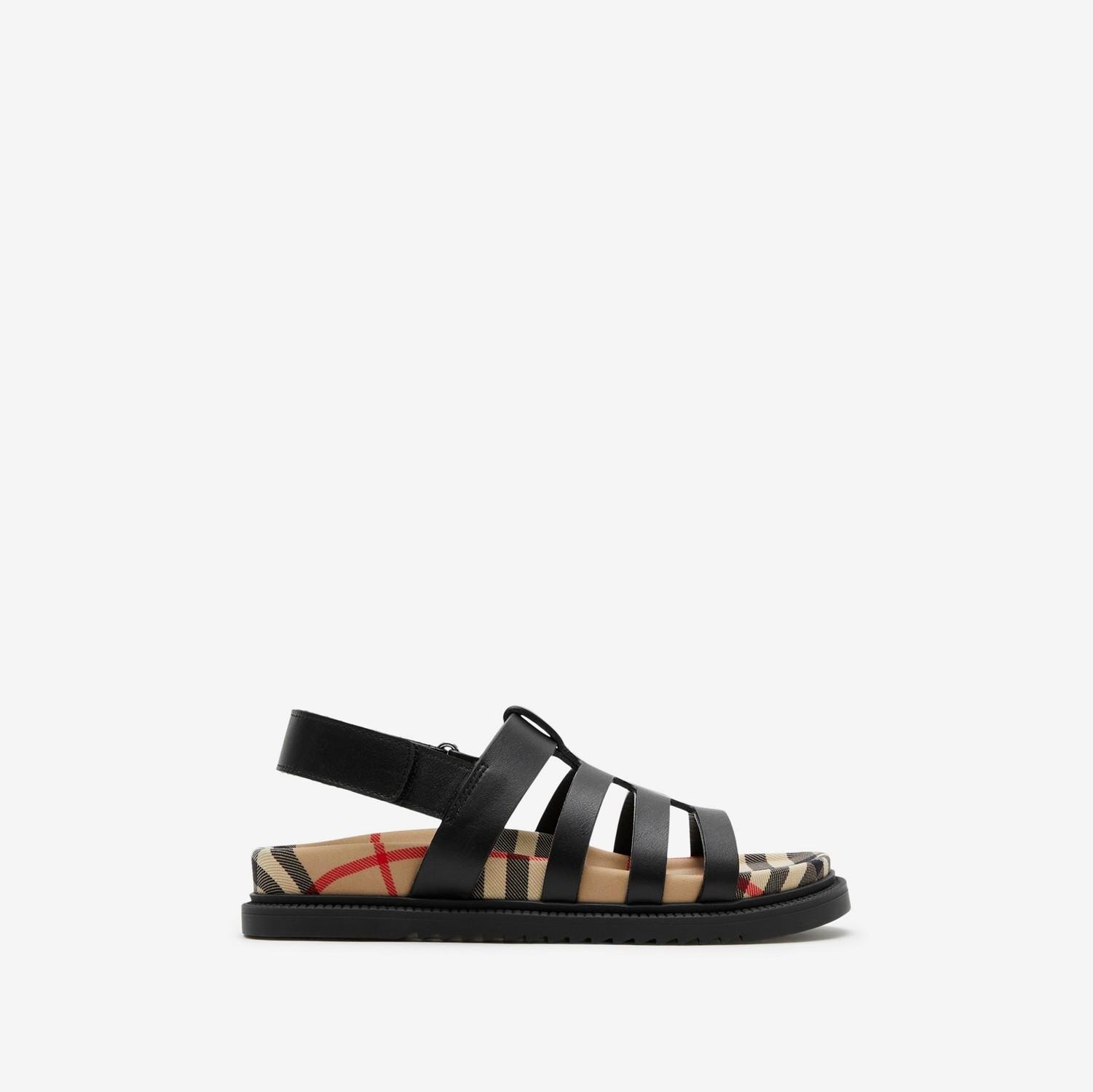 Leather Sandals by BURBERRY
