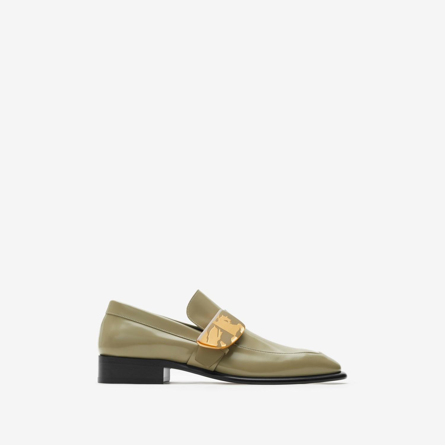 Leather Shield Loafers by BURBERRY