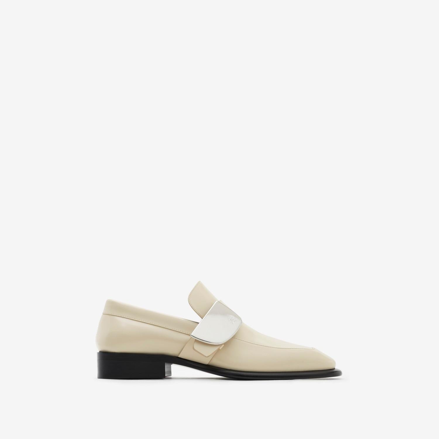 Leather Shield Loafers by BURBERRY