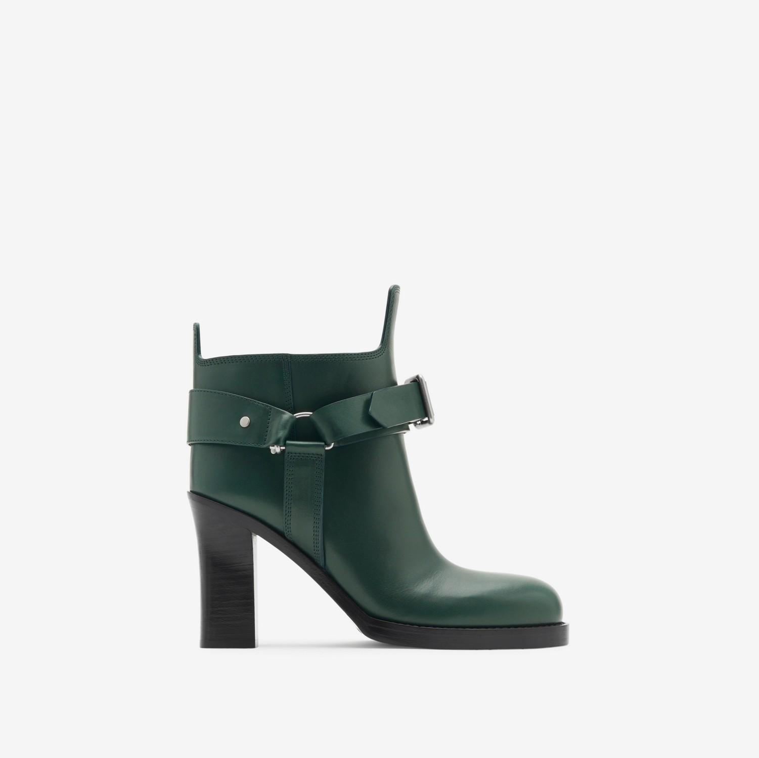 Leather Stirrup Low Boots by BURBERRY