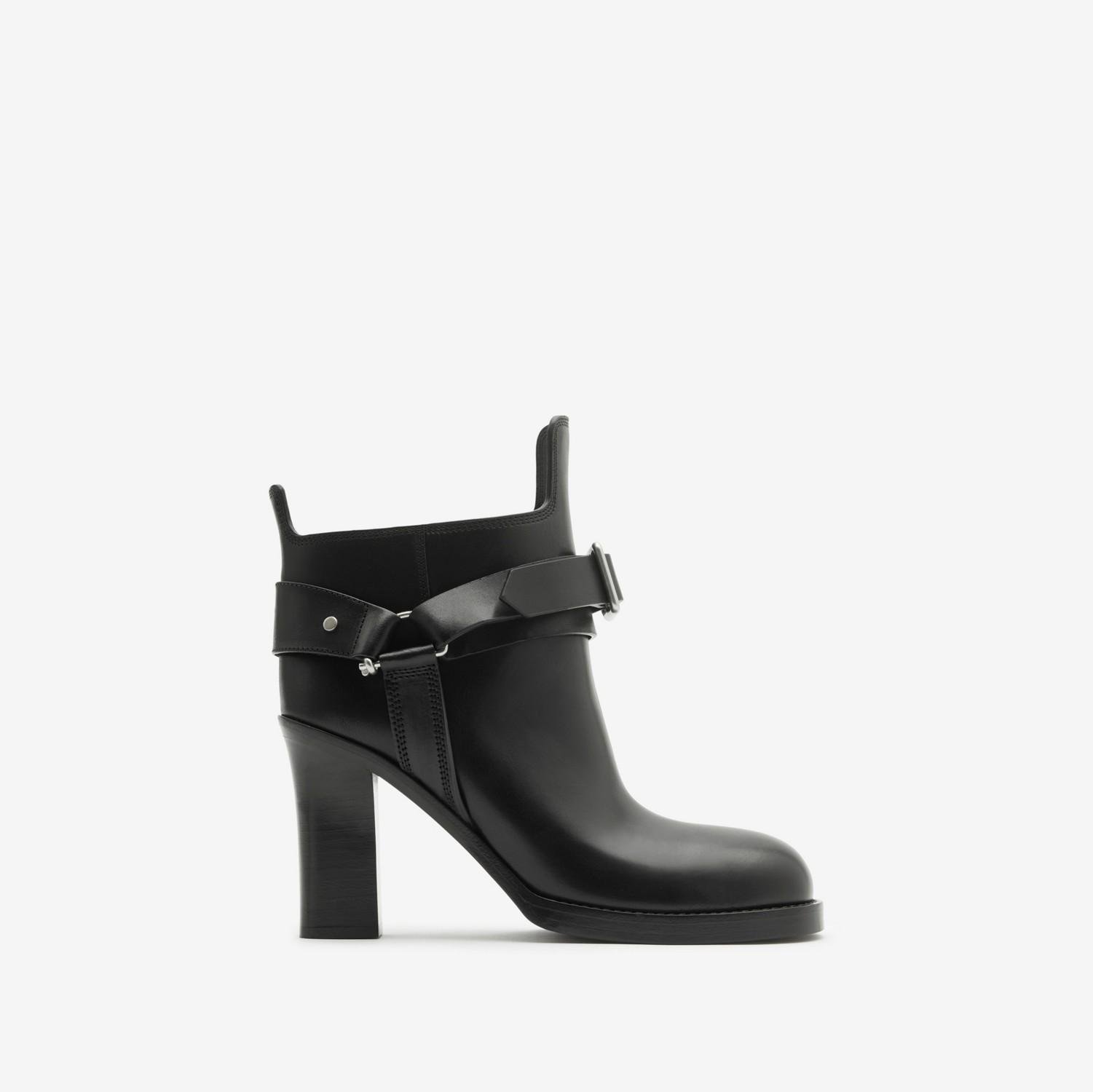 Leather Stirrup Low Boots by BURBERRY