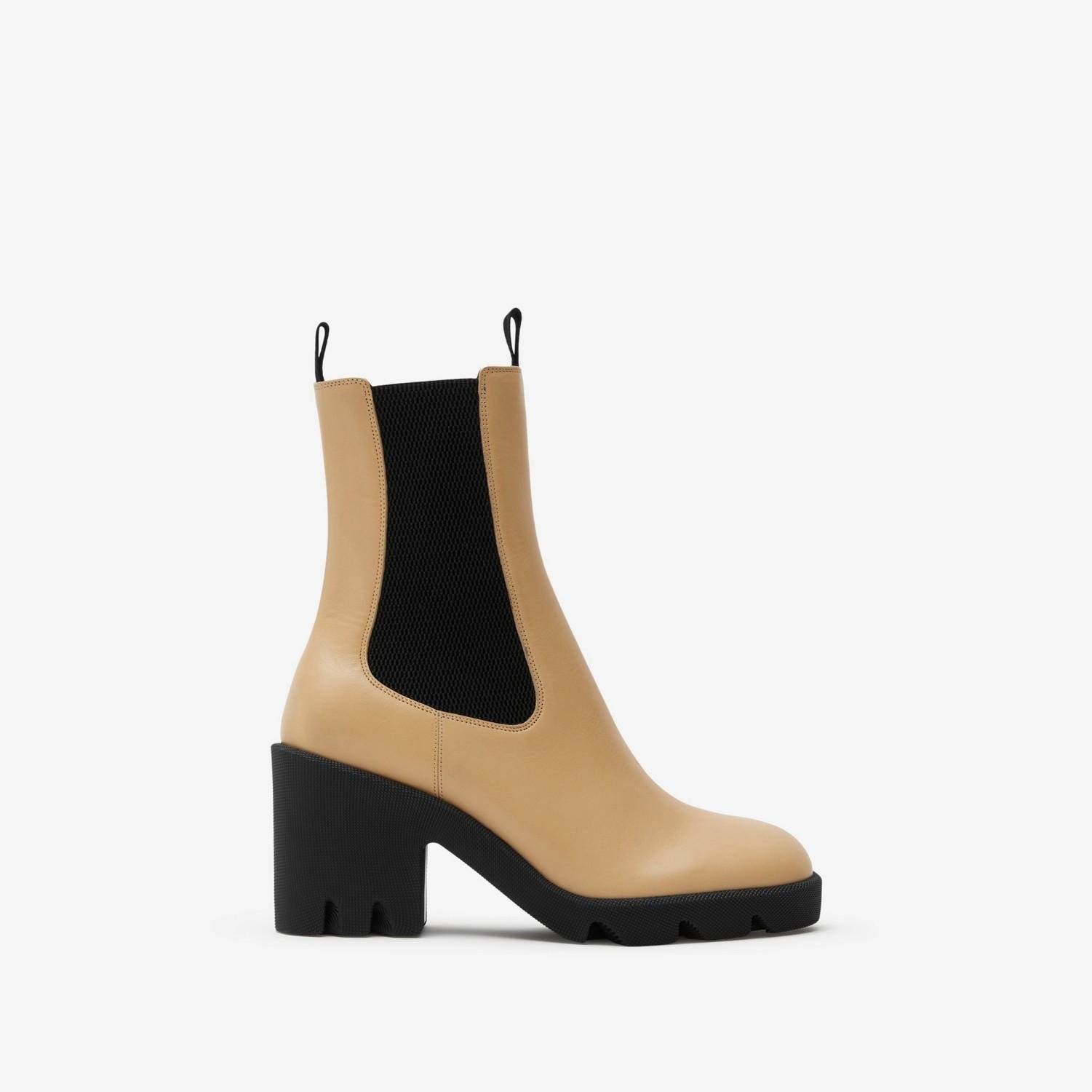 Leather Stride Chelsea Boots by BURBERRY