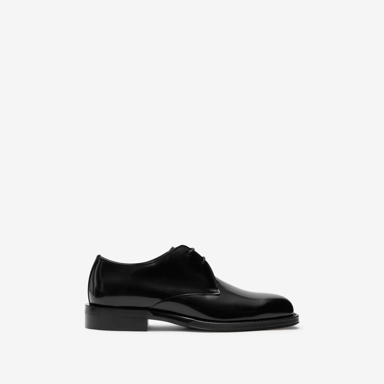 Leather Tux Derby Shoes by BURBERRY
