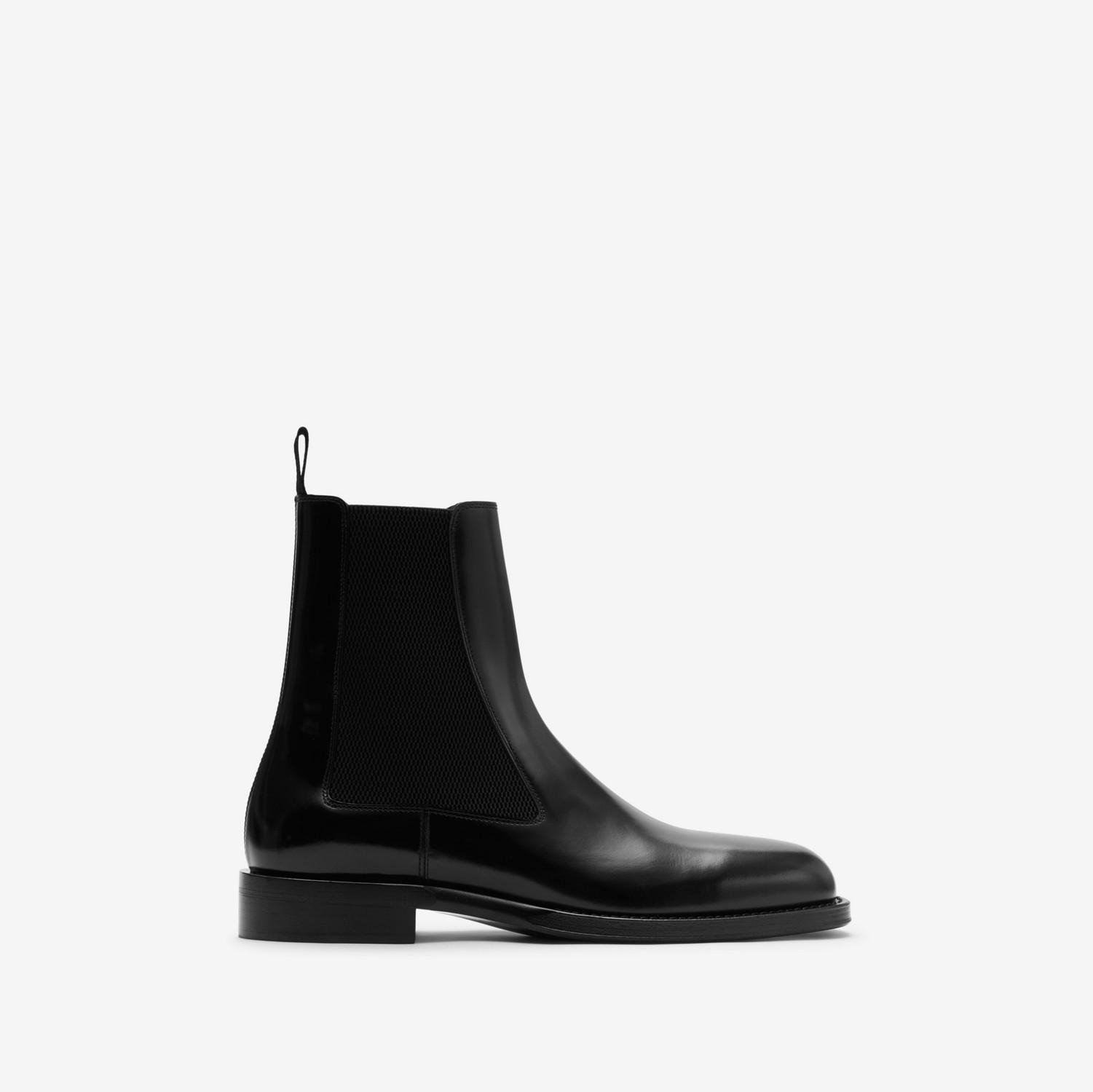 Leather Tux High Chelsea Boots​ by BURBERRY