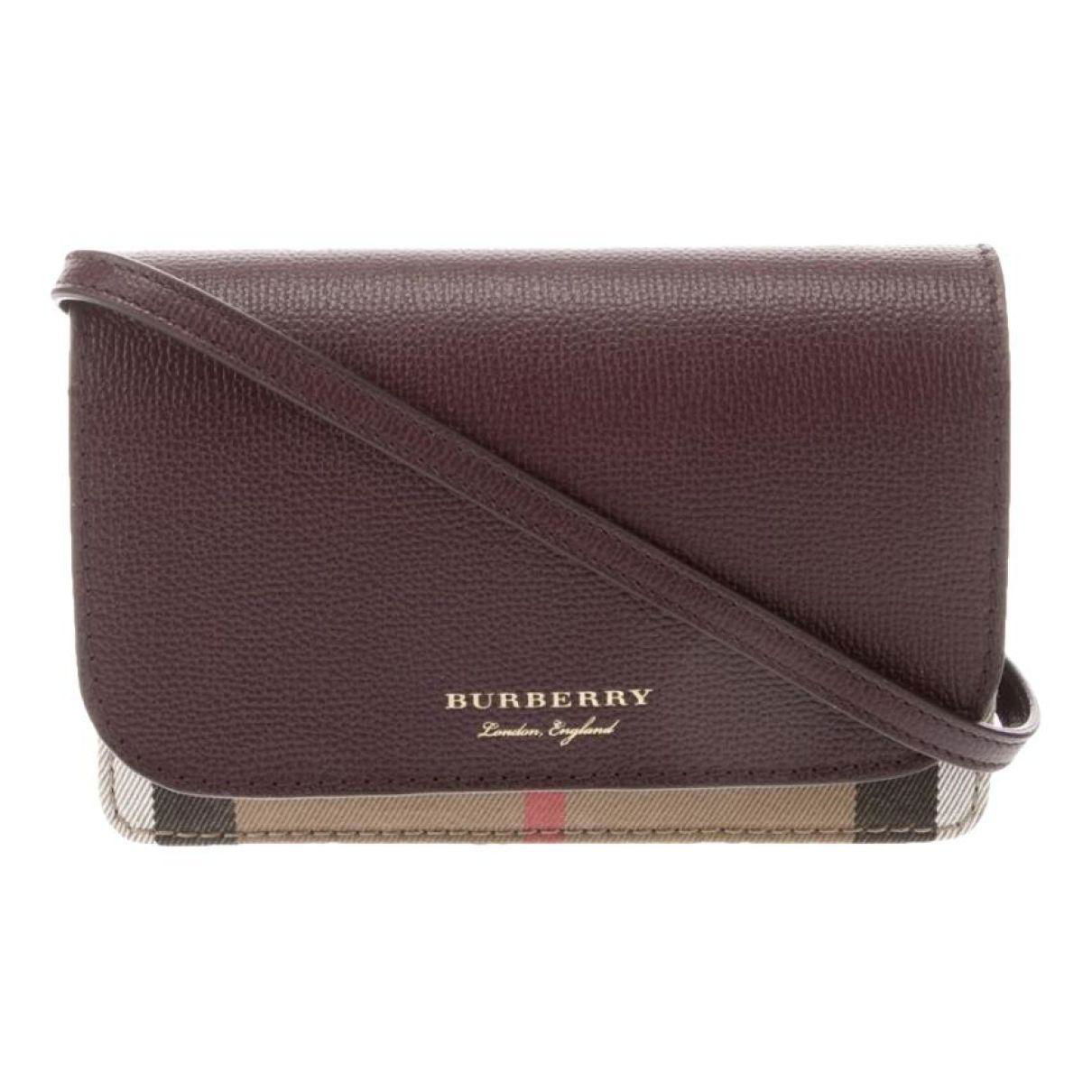 Leather crossbody bag by BURBERRY