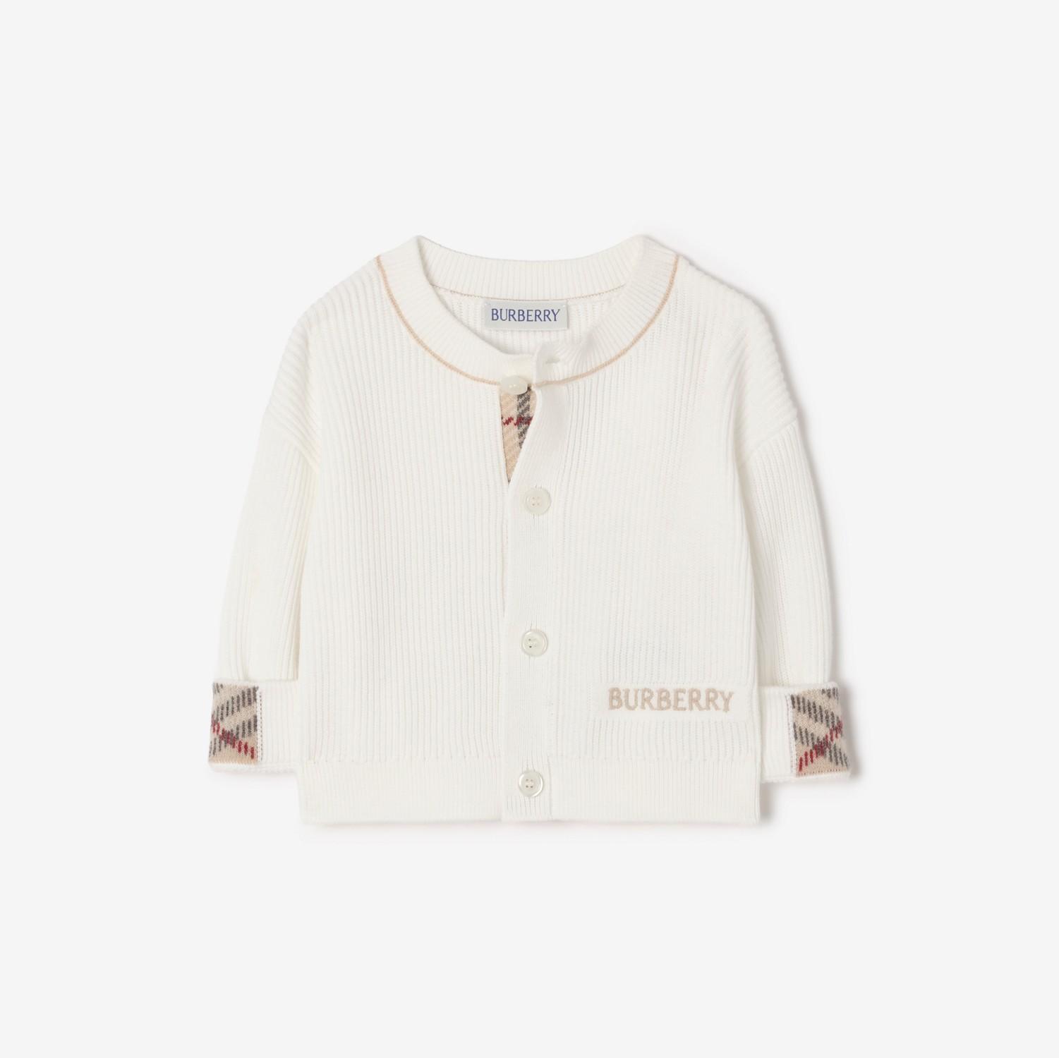 Logo Cotton Cardigan by BURBERRY