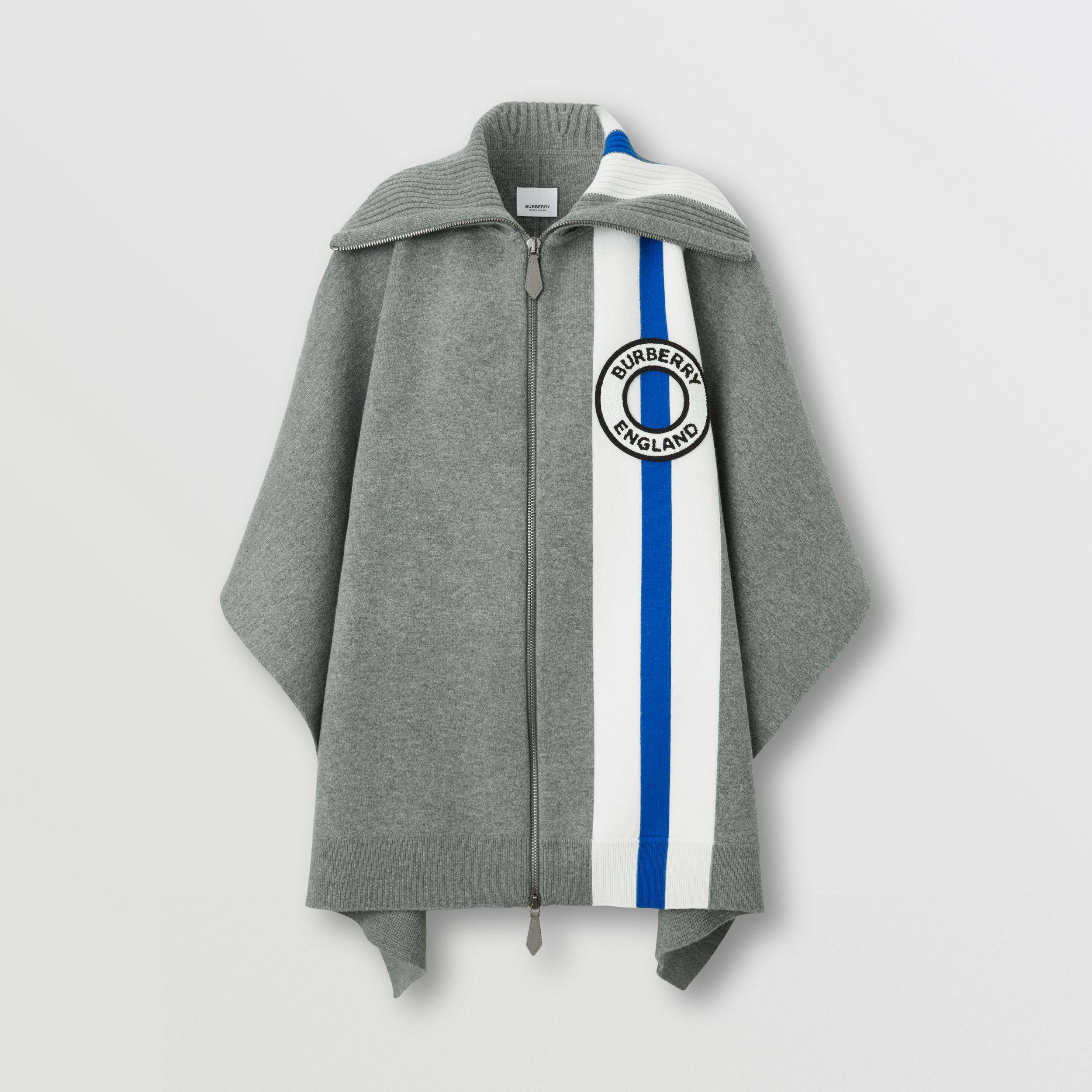 Logo Graphic Wool Cashmere Cape by BURBERRY