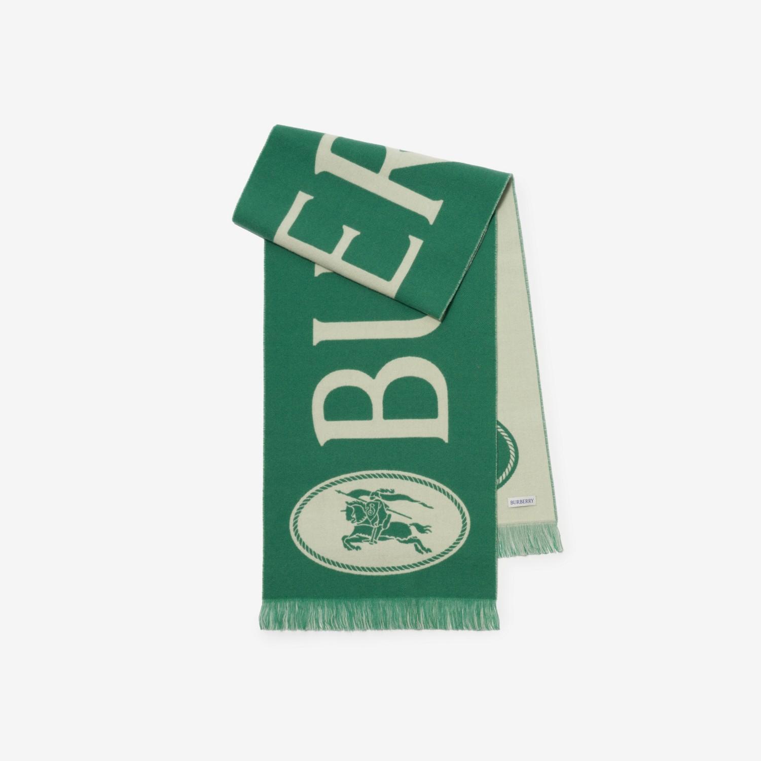 Logo Wool Scarf by BURBERRY