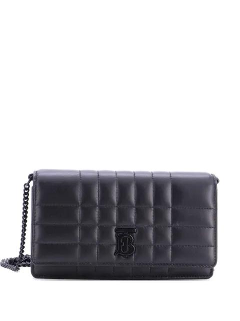 Lola on Chain Quilted Leather clutch bag by BURBERRY 