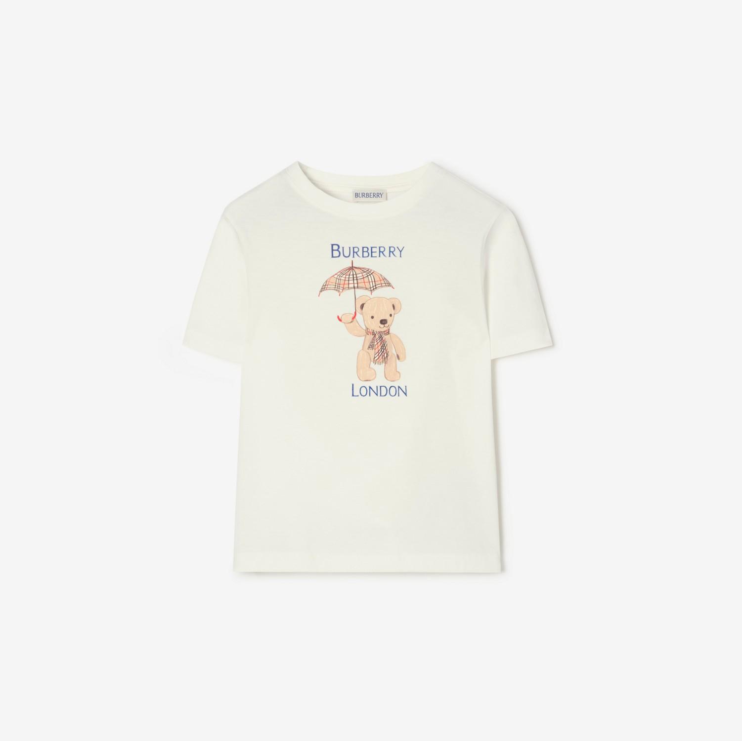 London Bear Cotton T-shirt by BURBERRY