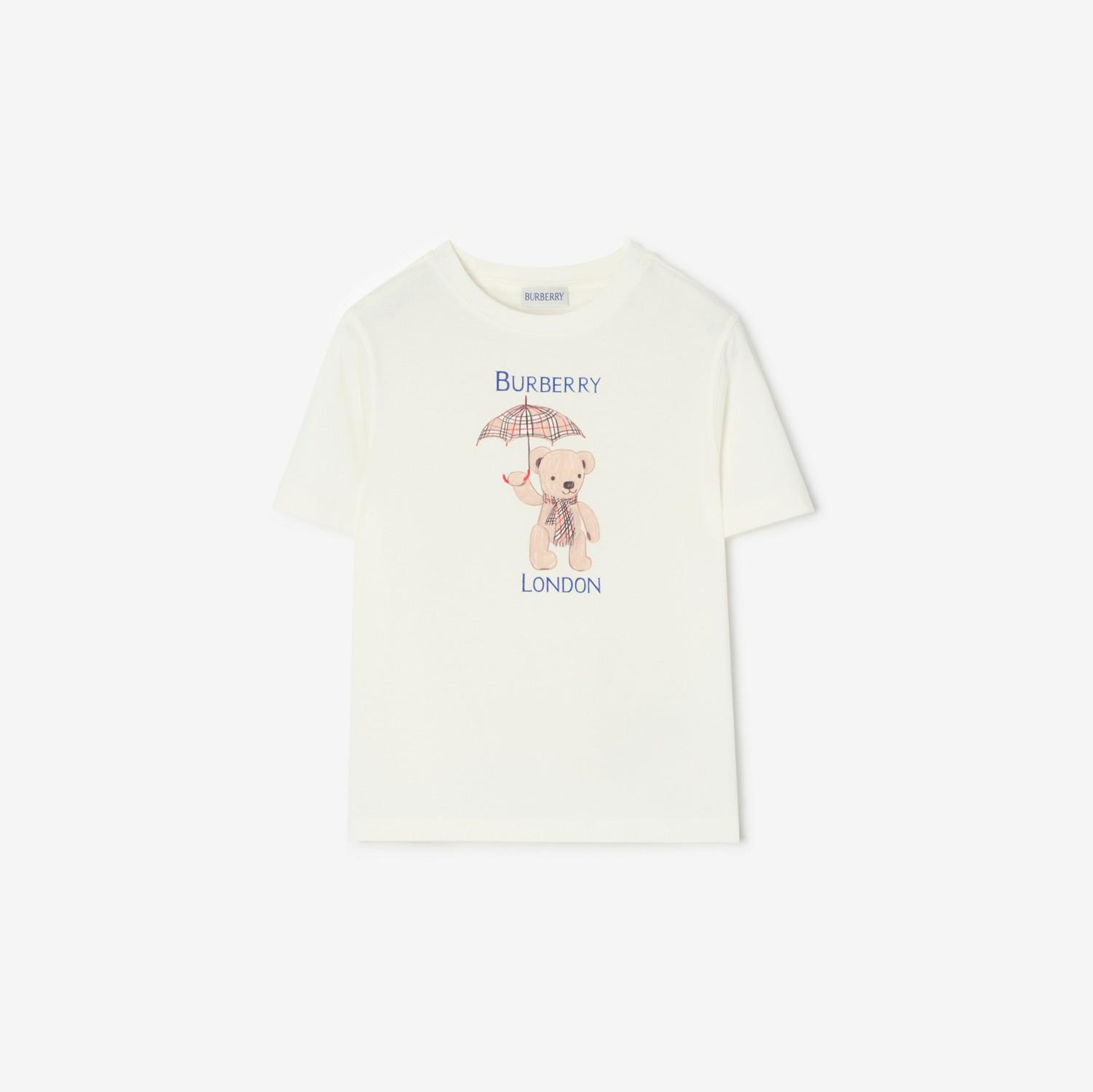 London Bear Cotton T-shirt by BURBERRY