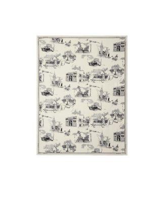 London Landmarks Wool Silk Scarf by BURBERRY