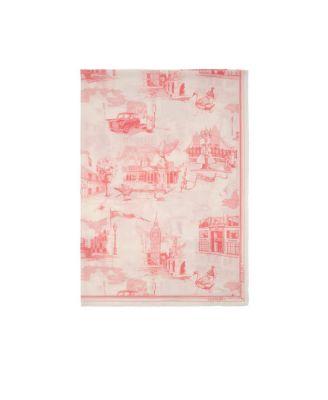 London Landmarks Wool Silk Scarf by BURBERRY