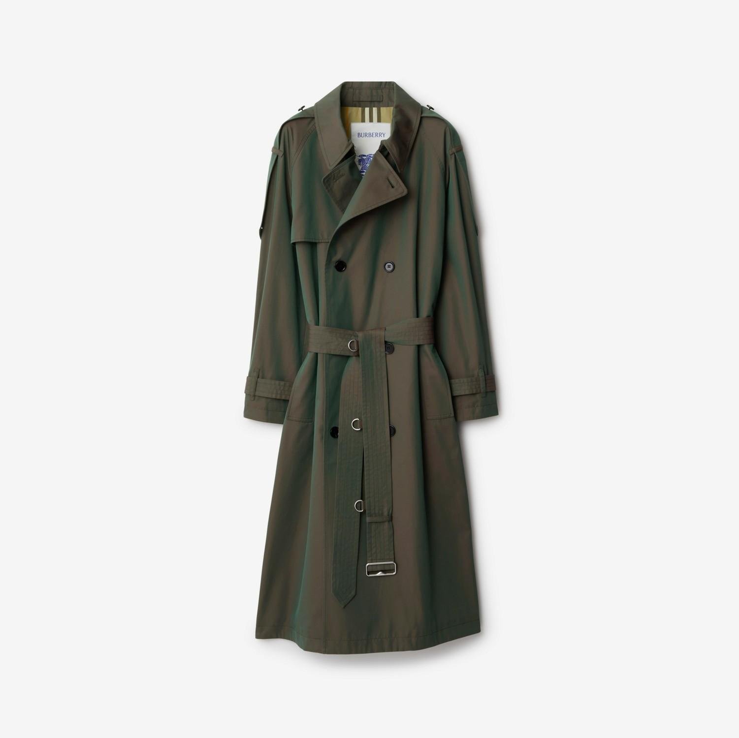 Long Cotton Trench Coat by BURBERRY