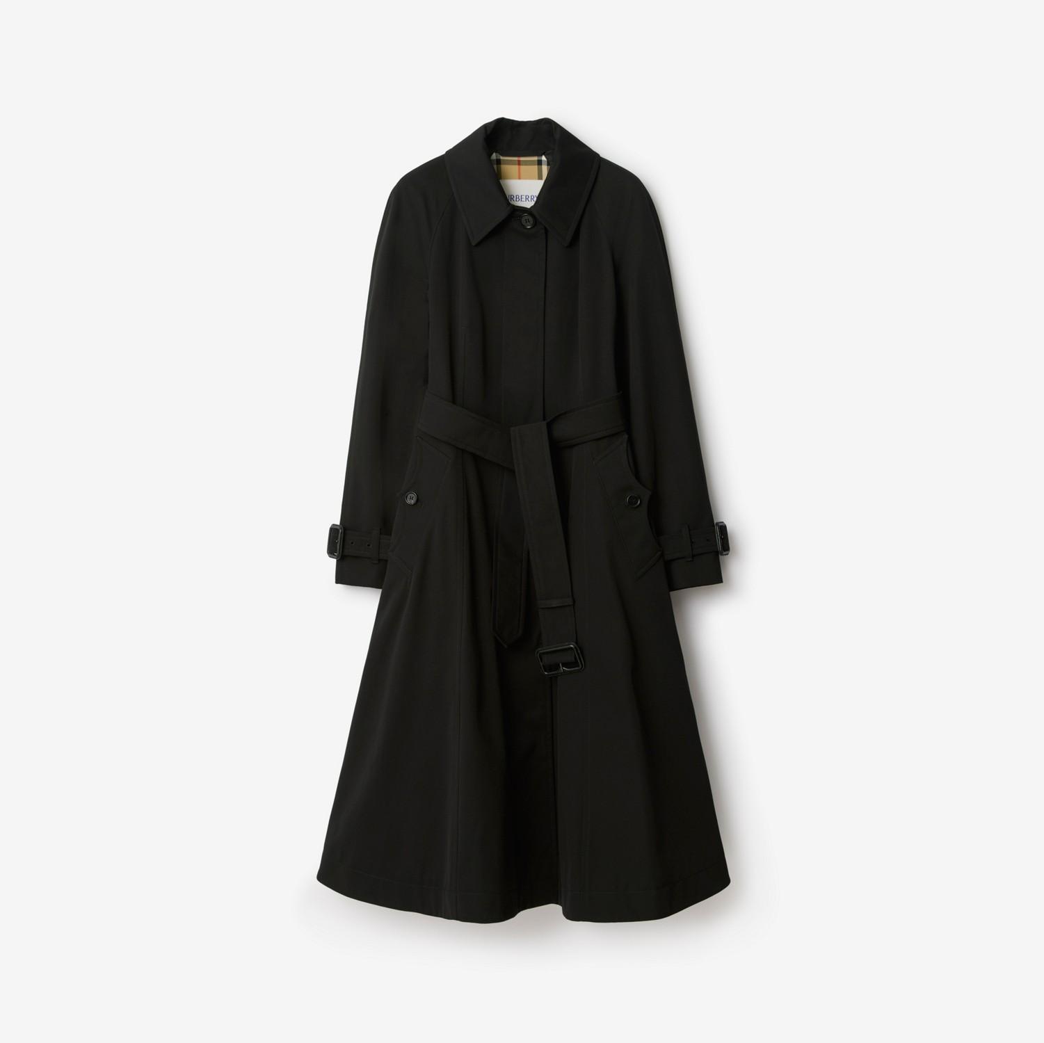Long Gabardine Ellingham Fit-and-flare Car Coat by BURBERRY
