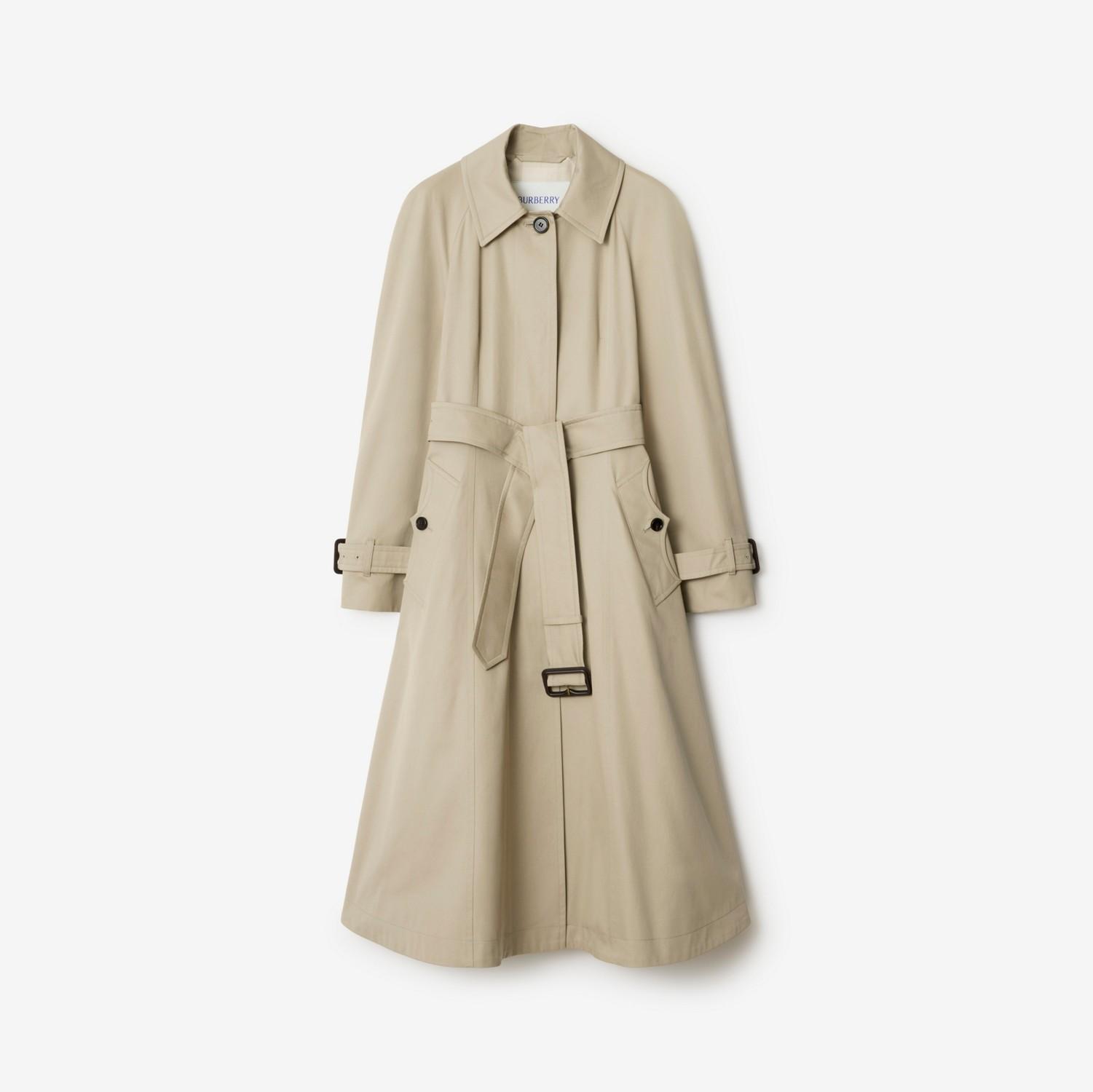 Long Gabardine Ellingham Fit-and-flare Car Coat by BURBERRY