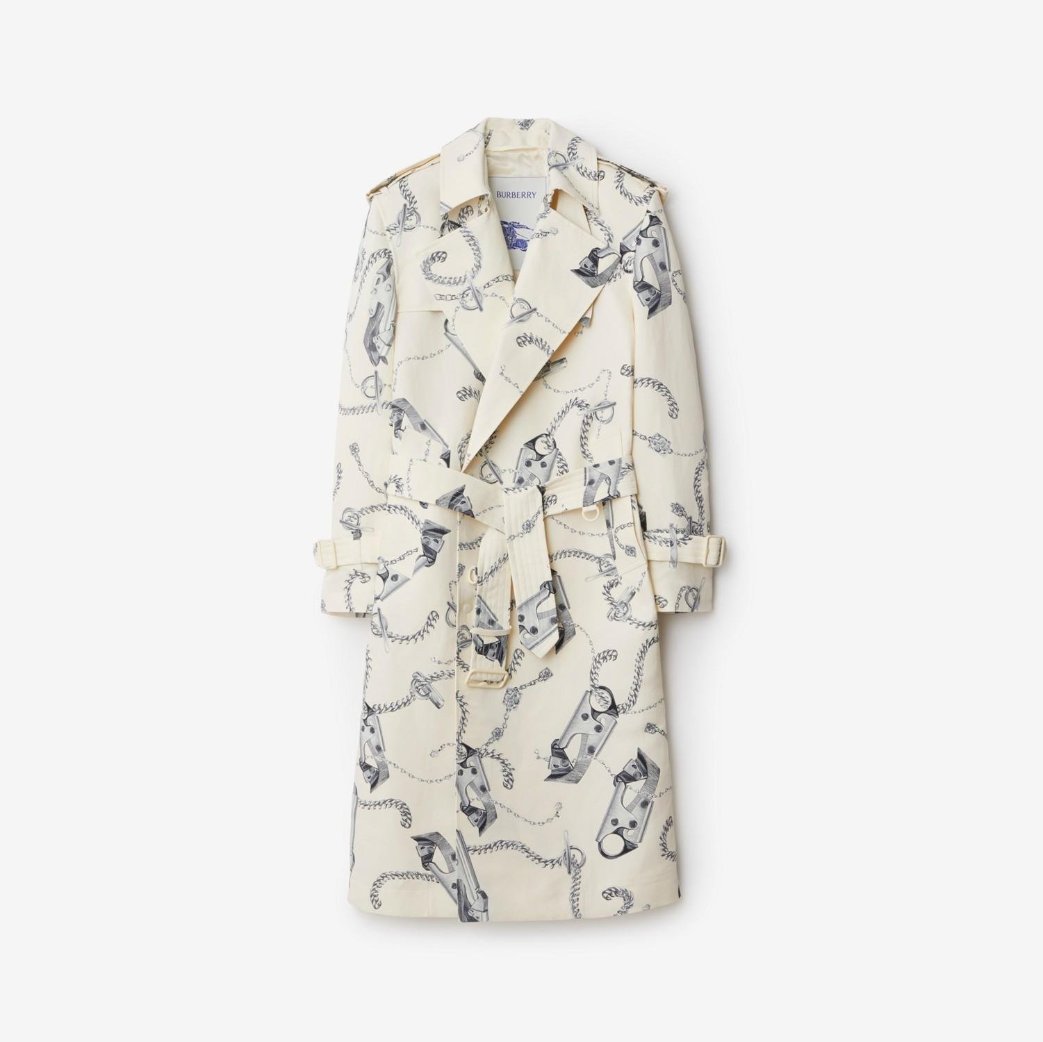 Long Knight Hardware Tricotine Trench Coat by BURBERRY