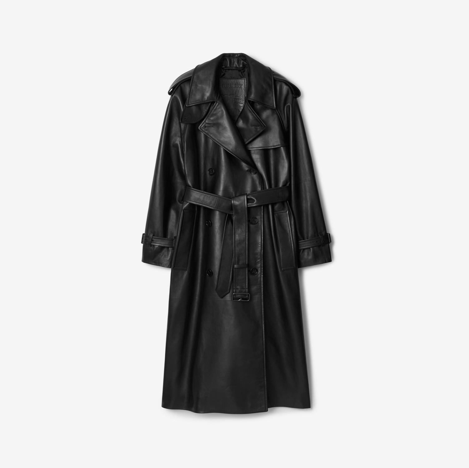 Long Leather Castleford Trench Coat by BURBERRY