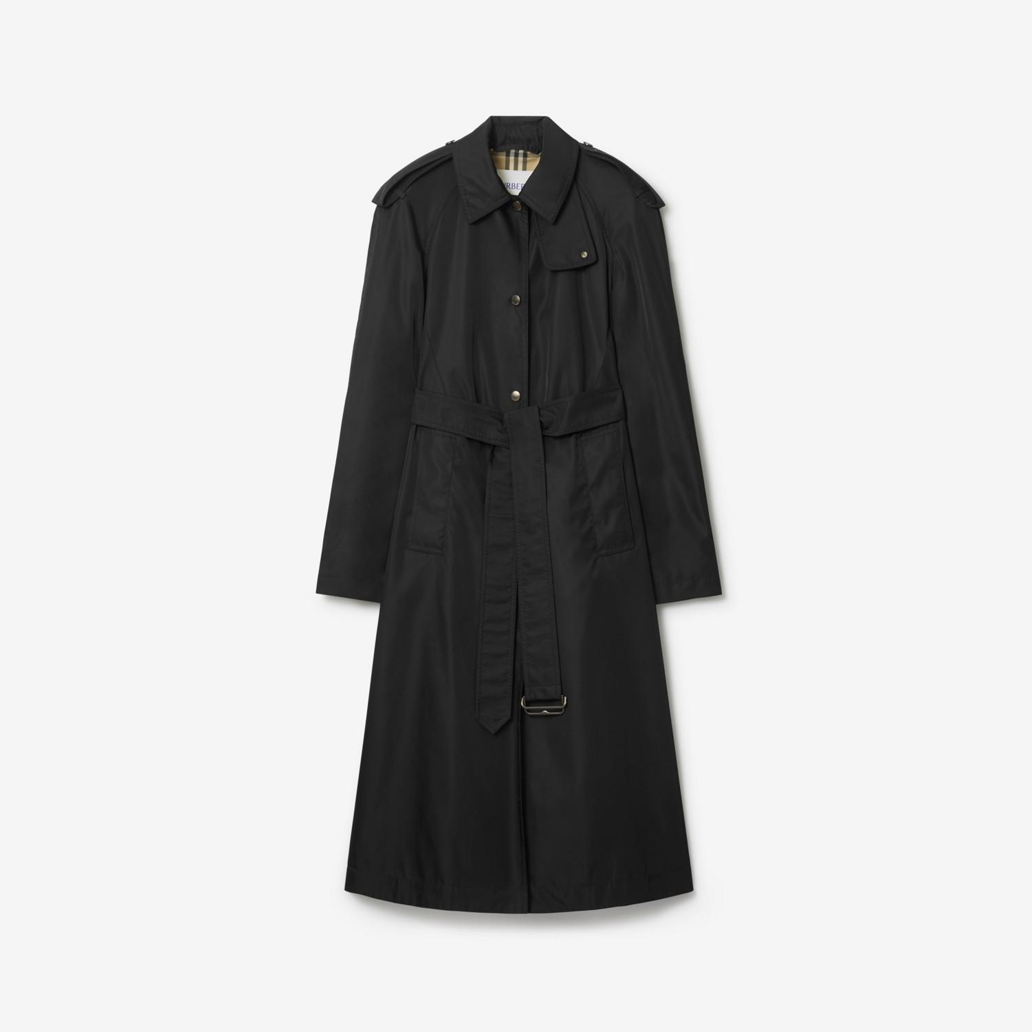 Long Nylon Hooded Car Coat by BURBERRY