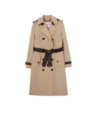 Long Silk Cotton Foxfield Trench Coat by BURBERRY