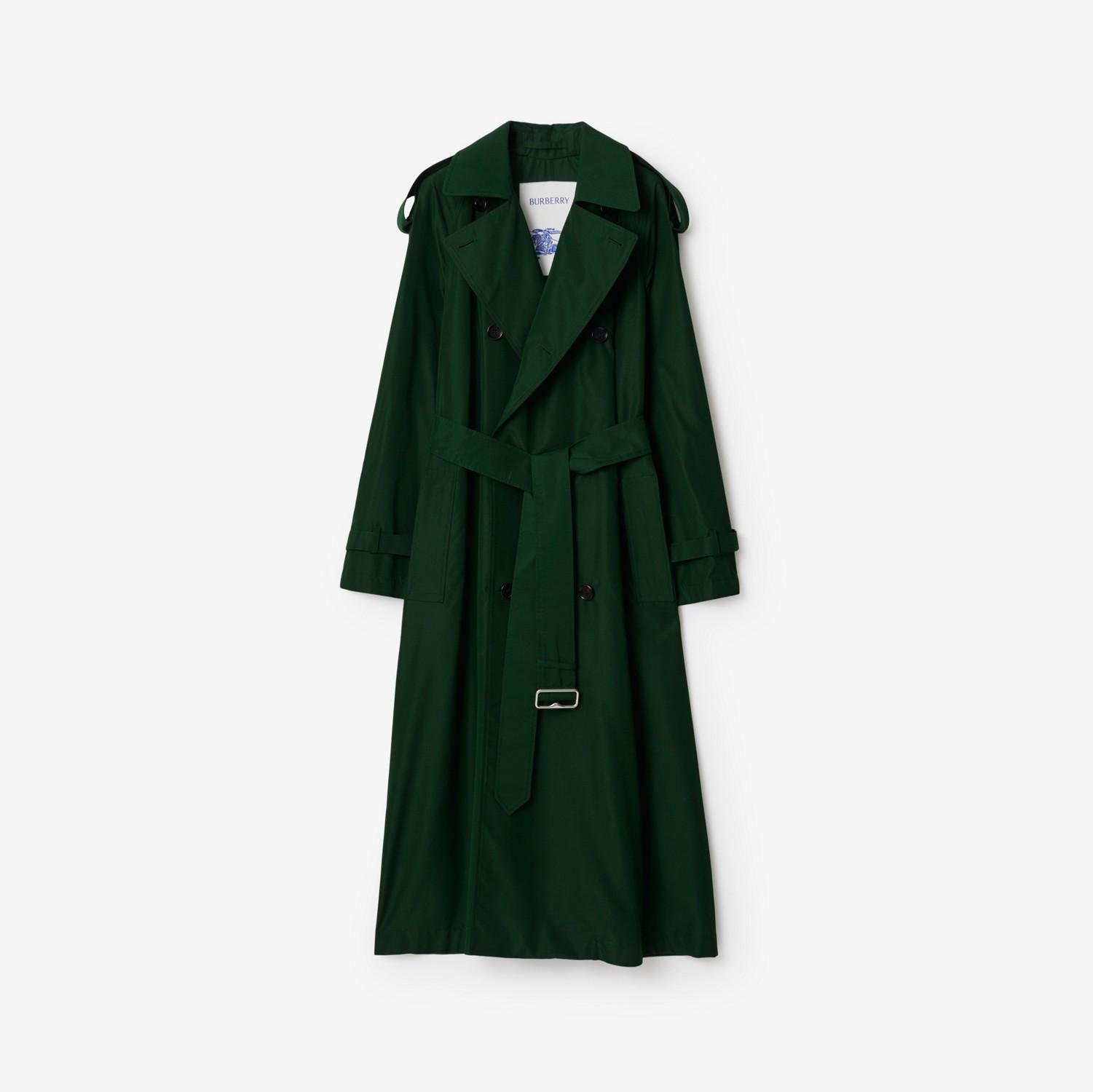 Long Silk Trench Coat by BURBERRY
