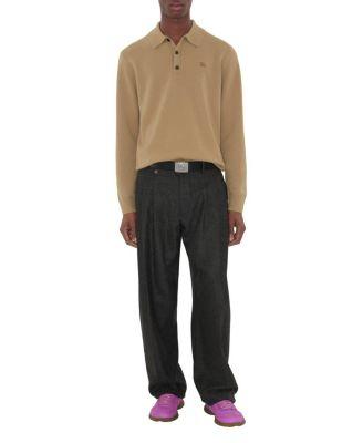 Long-Sleeve Cashmere Blend Polo Shirt by BURBERRY
