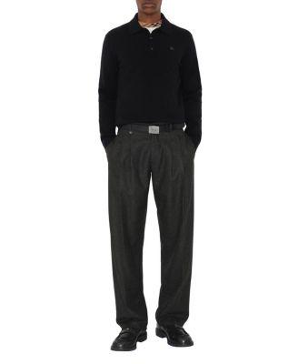 Long-Sleeve Cashmere Blend Polo Shirt by BURBERRY