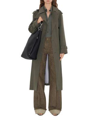 Long Stretch Wool Trench Coat by BURBERRY