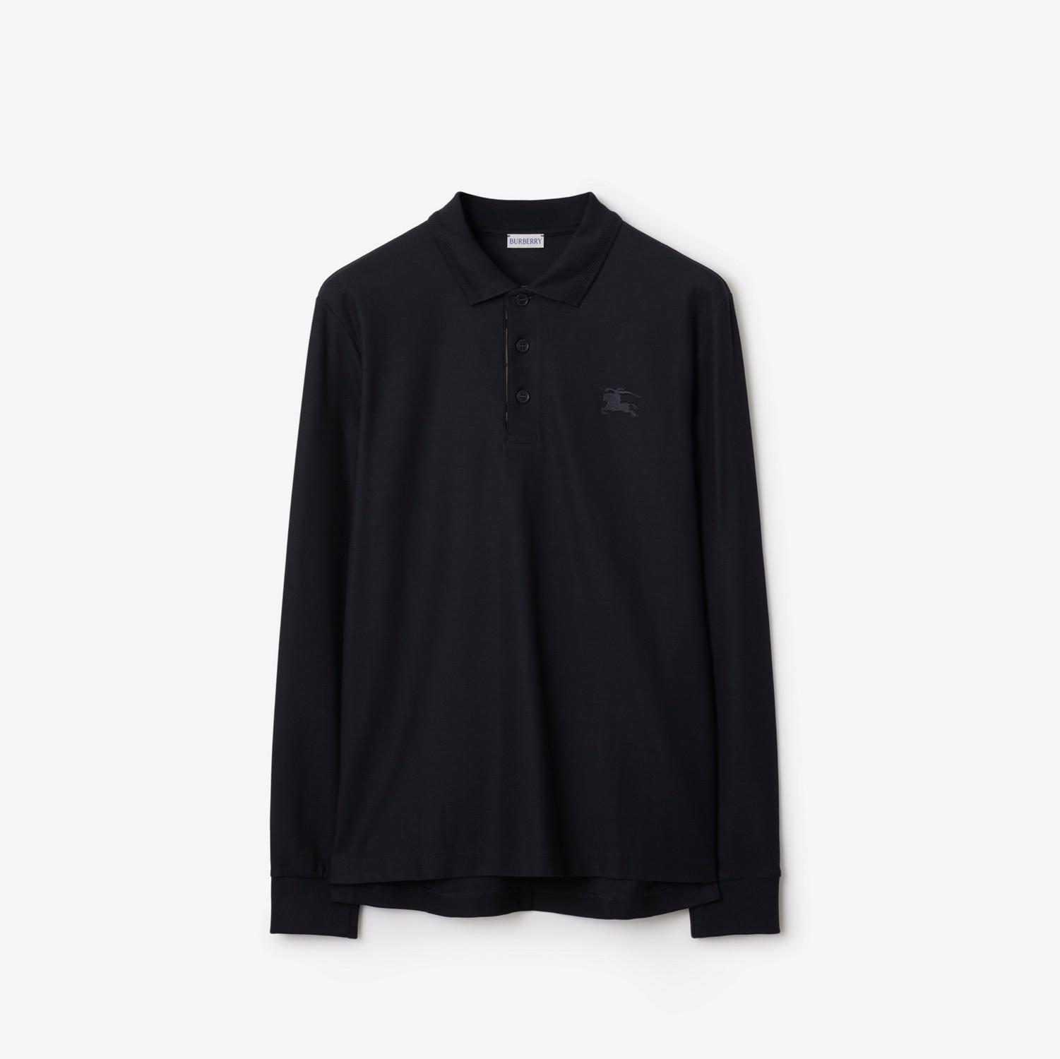 Long-sleeve Cotton Polo Shirt by BURBERRY