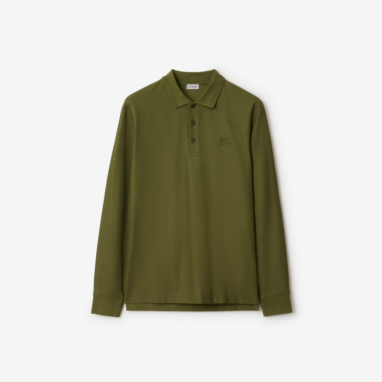 Long-sleeve Cotton Polo Shirt by BURBERRY